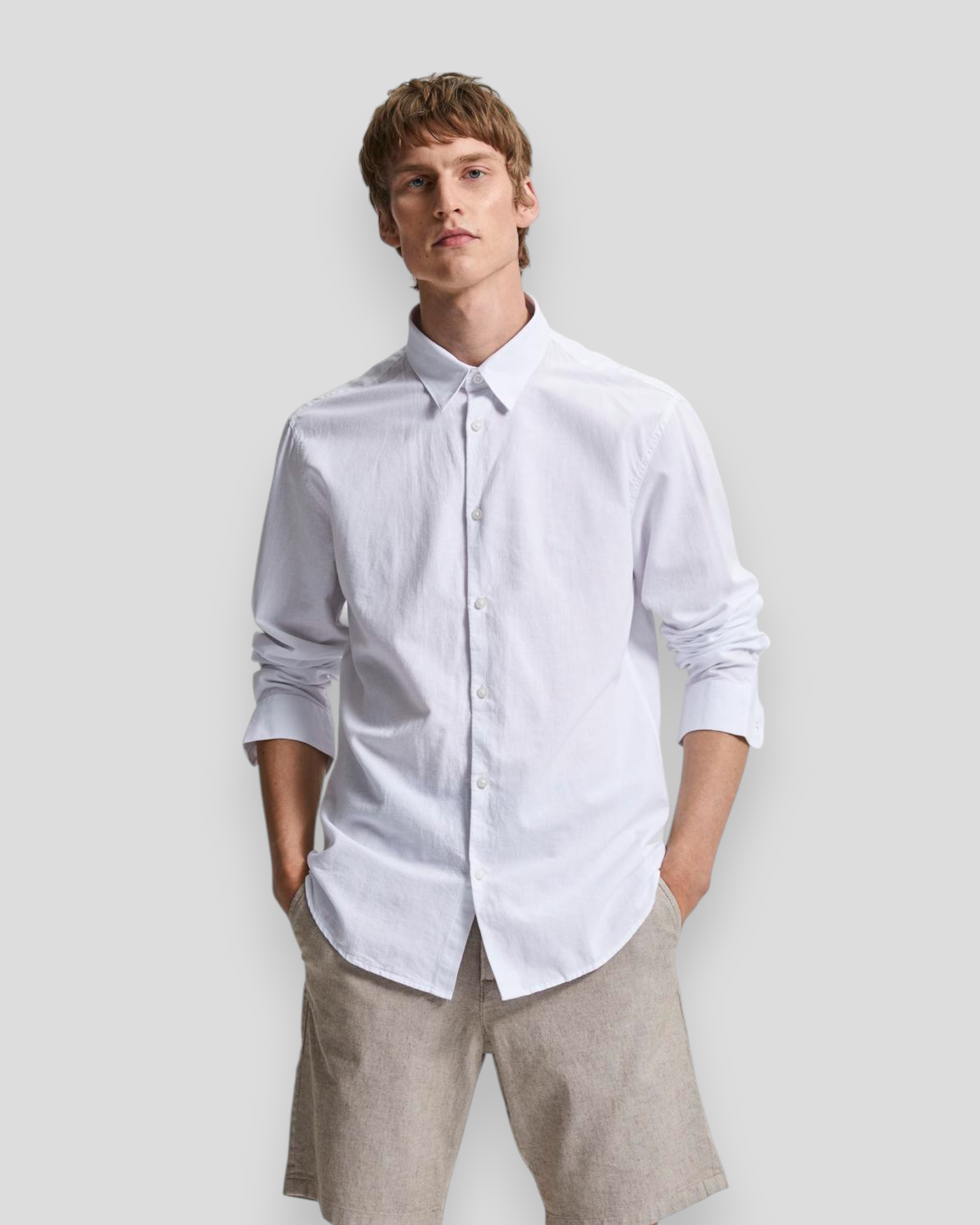 Regsun Shirt LS Classic - White