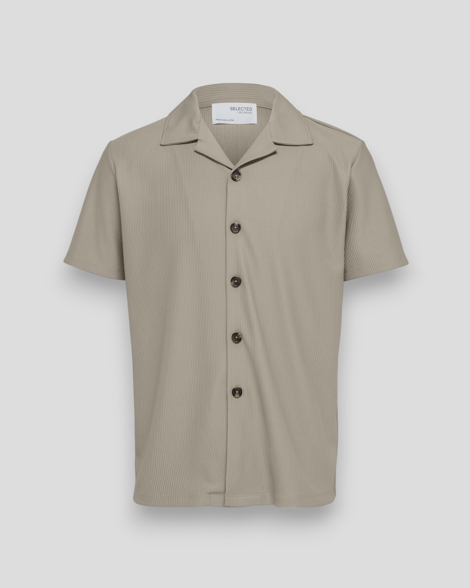 Loose Plisse Resort SS Shirt - Pure Cashmere