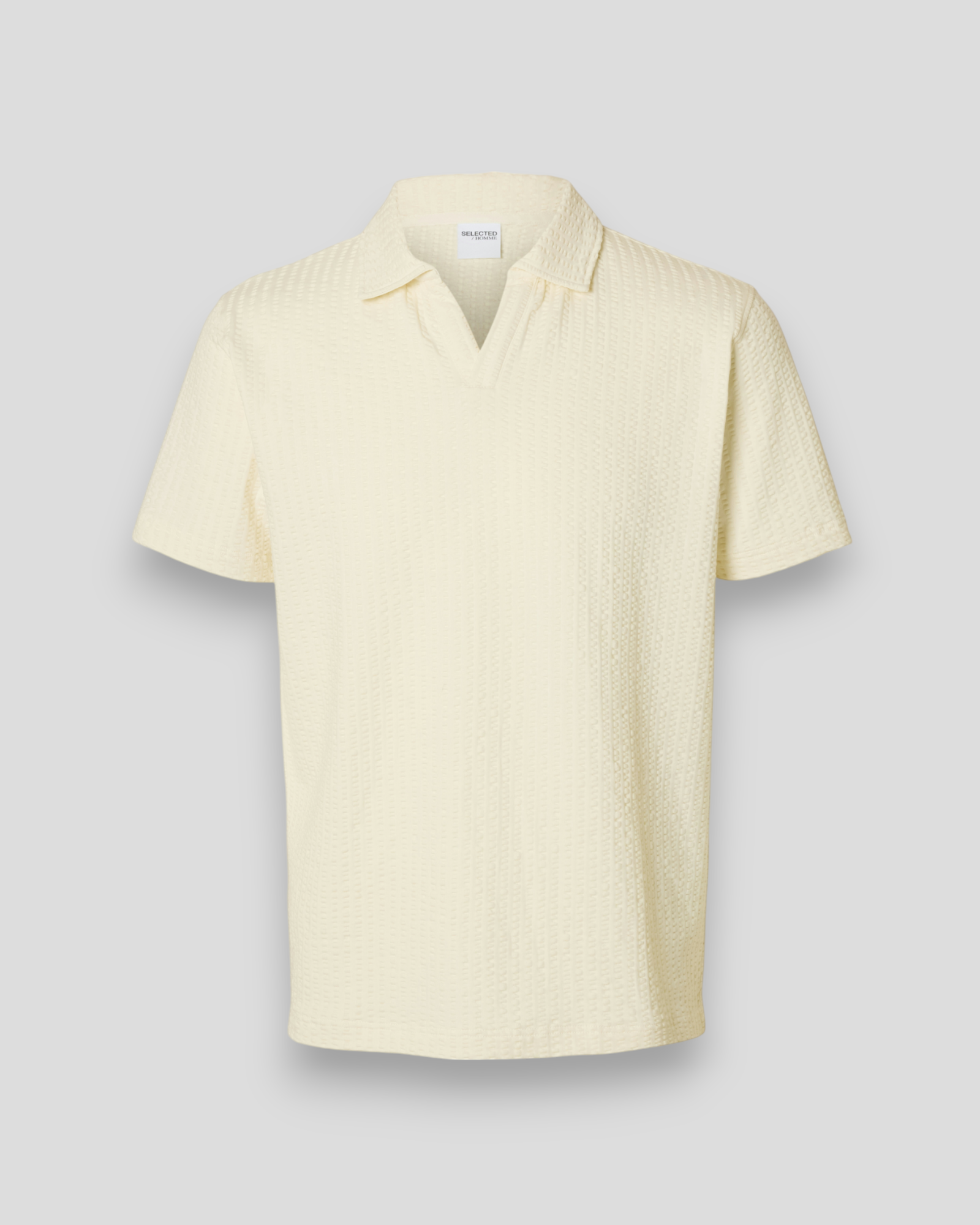 Blake Splitneck SS Polo - Egret