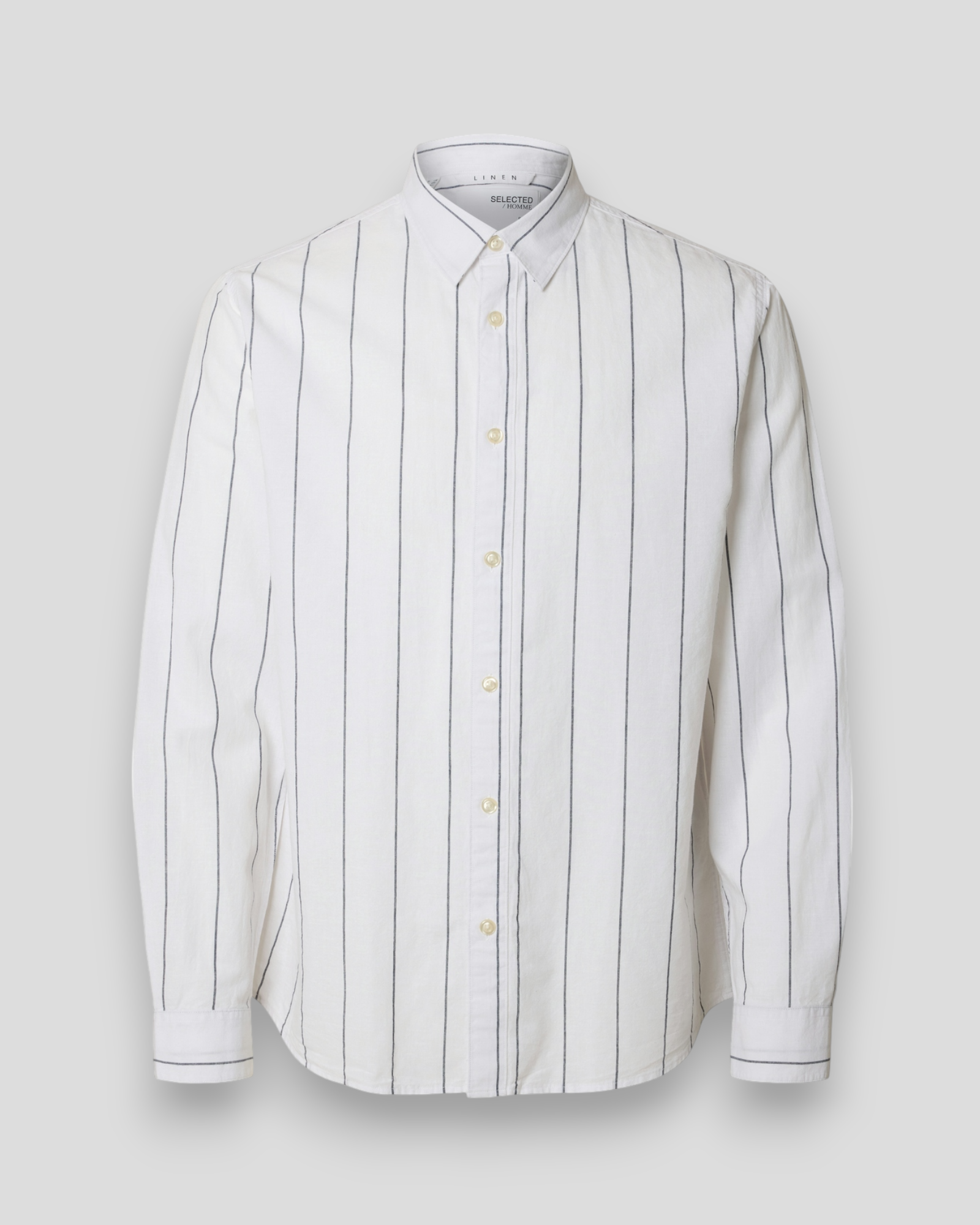 Regsun Shirt LS Classic - White/Wide Stripes