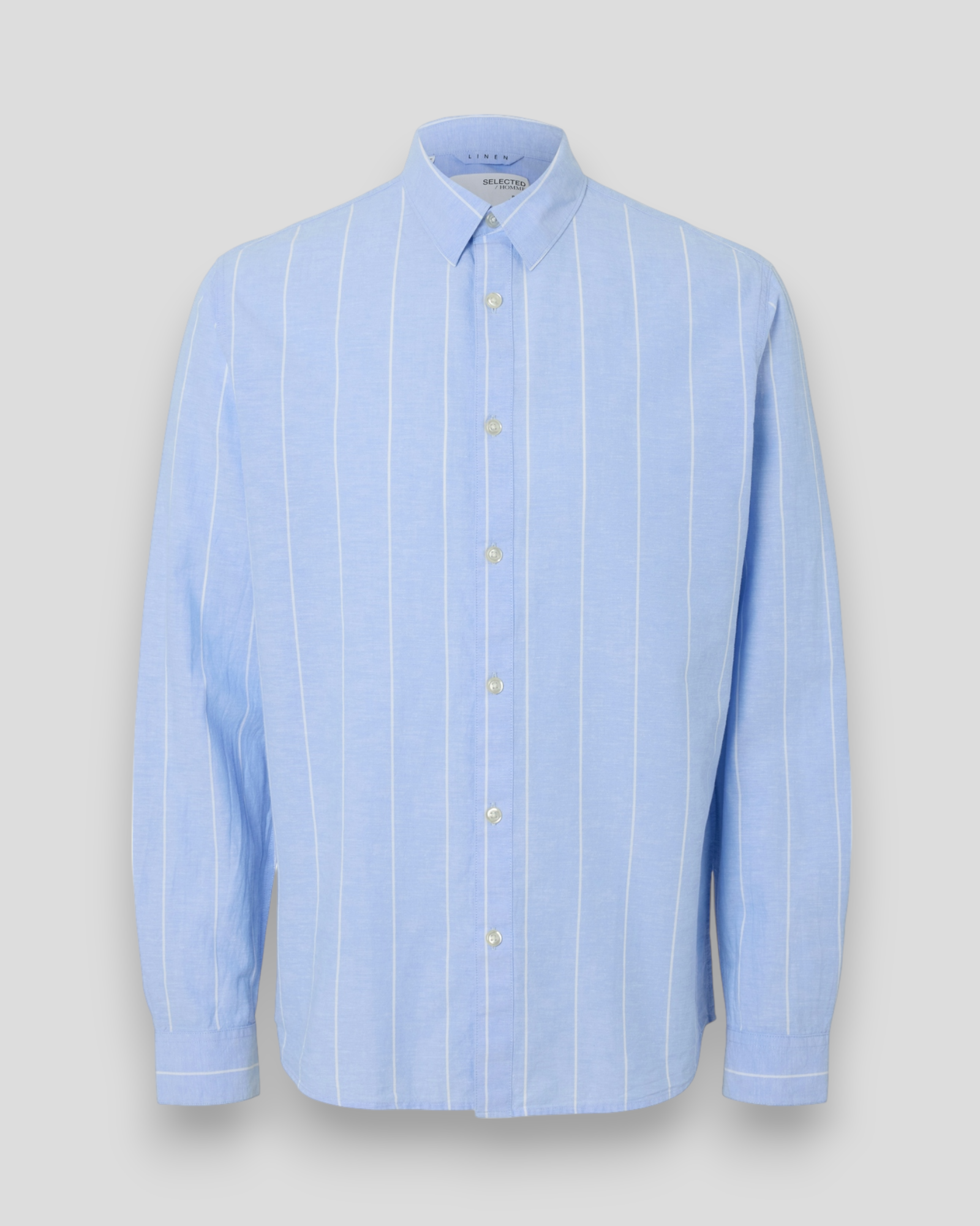 Regsun Shirt LS Classic - Cashmere Blue/Wide Stripe