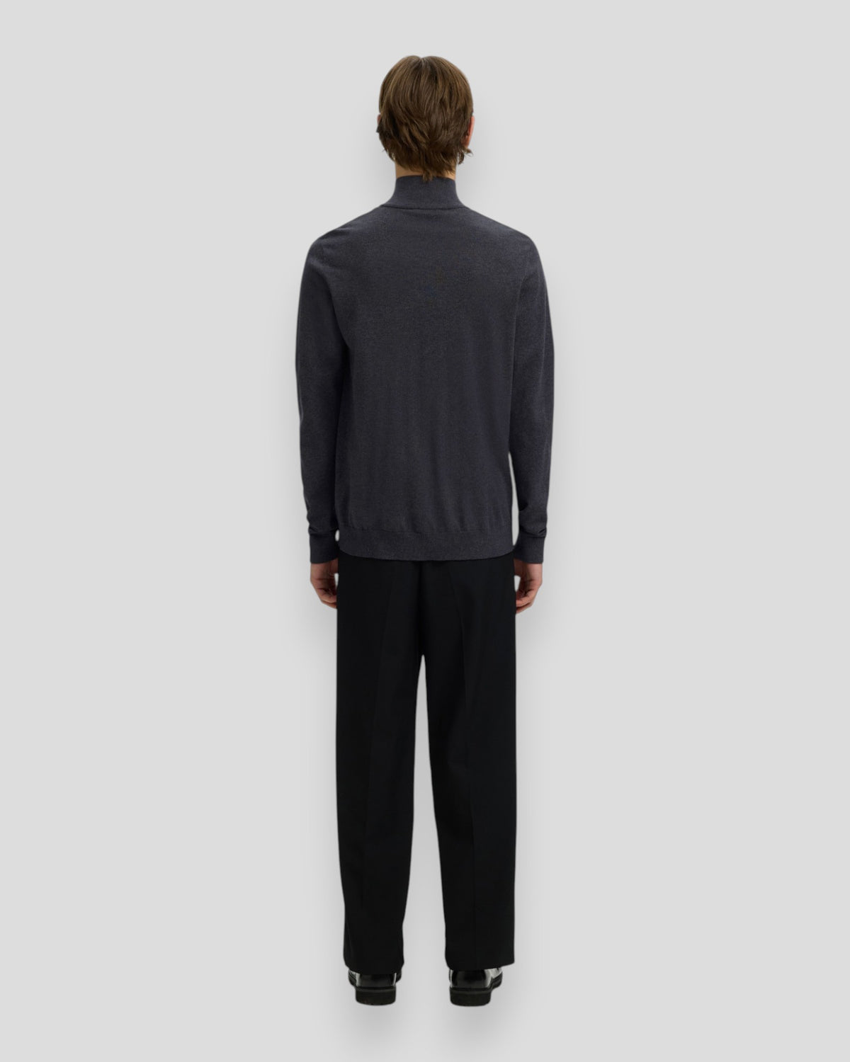 Berg Full Zip Cardigan - Antracit Melange