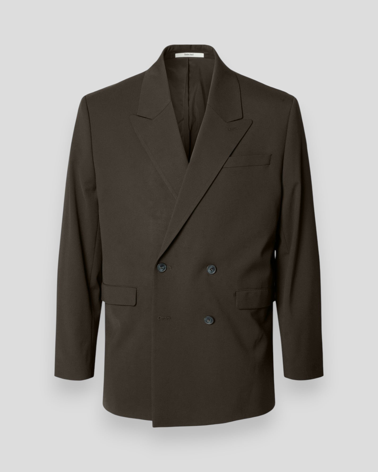 Relaxed Liam DB Blazer - Turkish Coffee