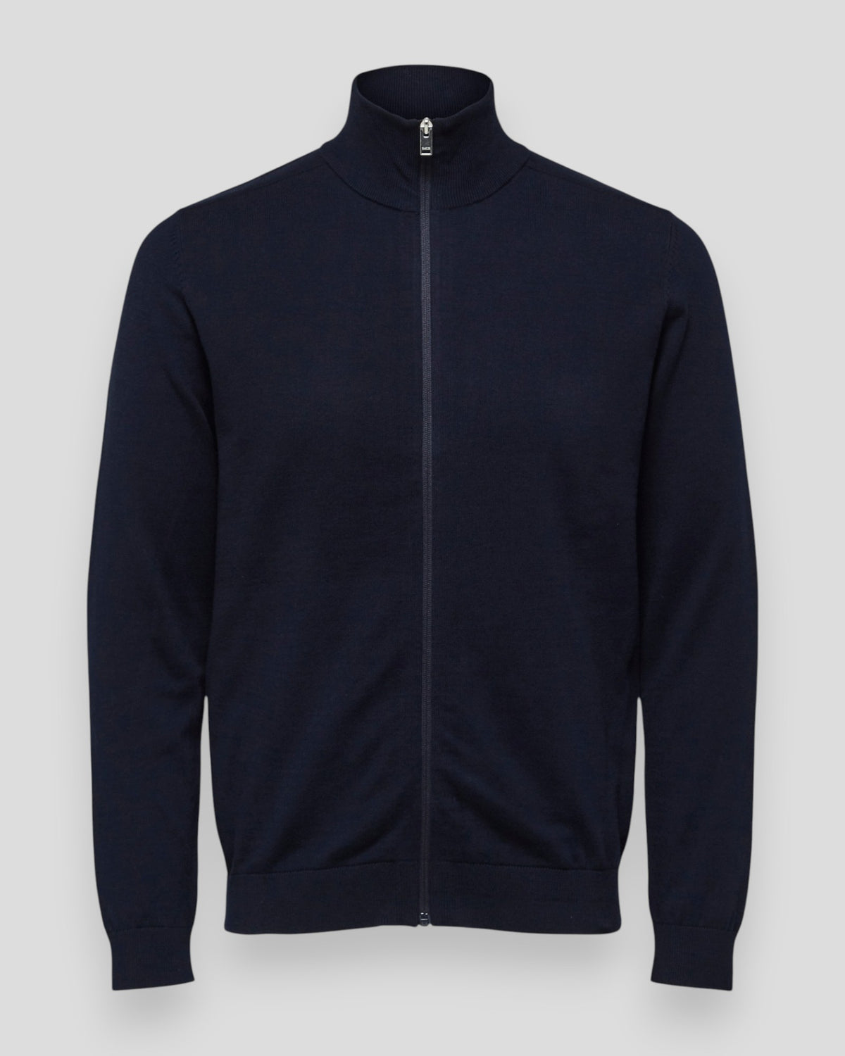 Berg Full Zip Cardigan - Navy Blazer Melange