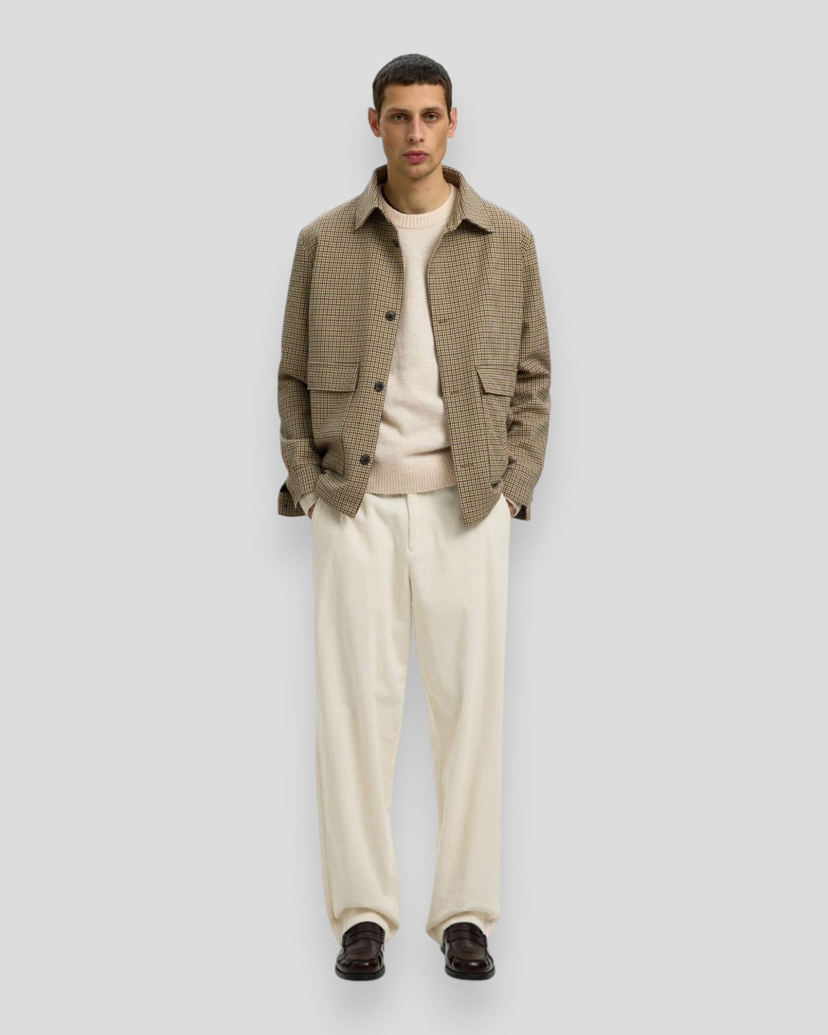 Rai LS Knit Crew Neck - Oatmeal