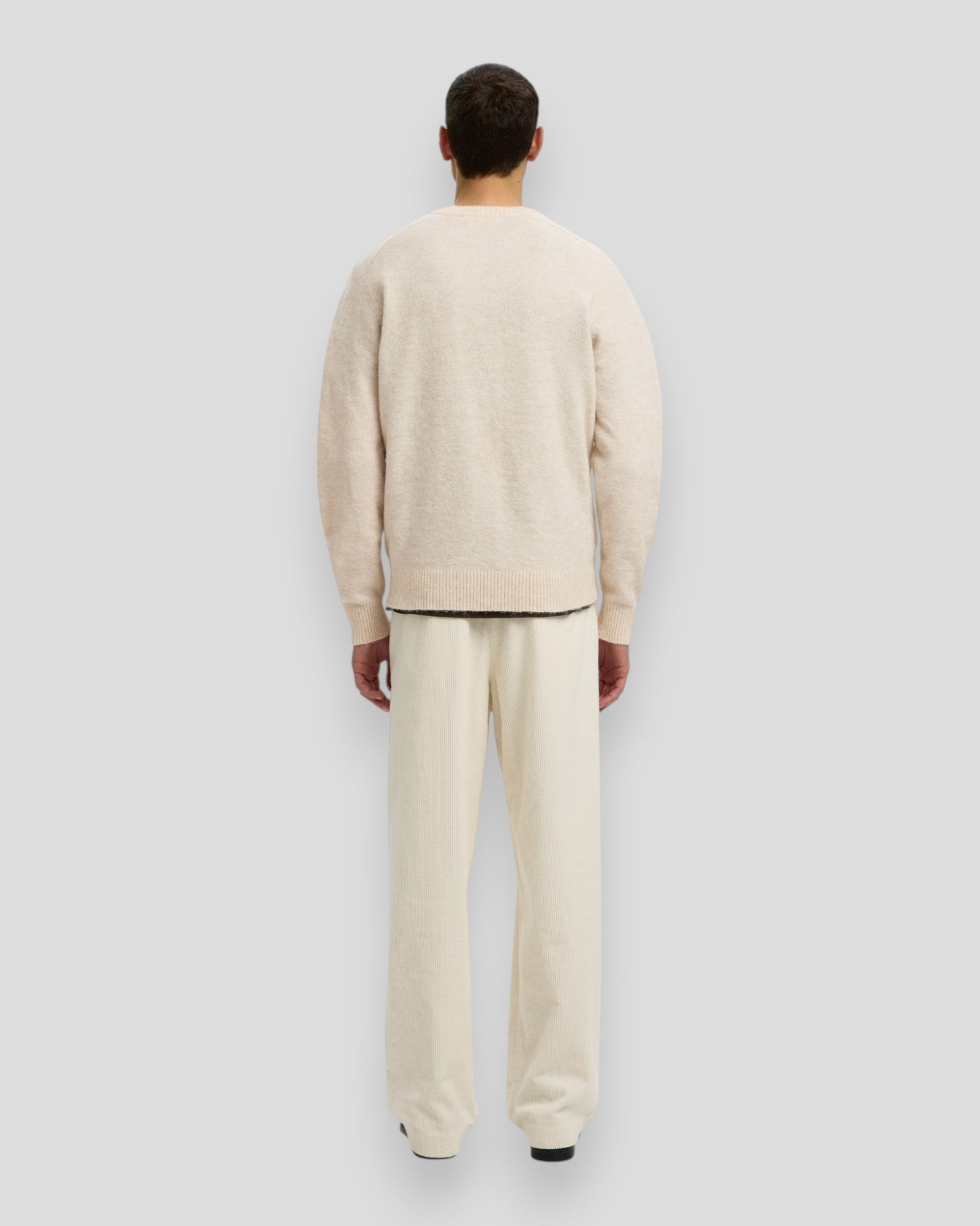 Rai LS Knit Crew Neck - Oatmeal