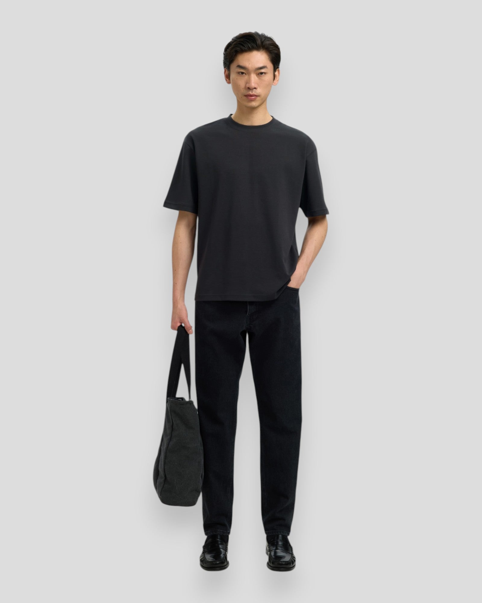 Loose Oscar SS O-Neck Tee - Black
