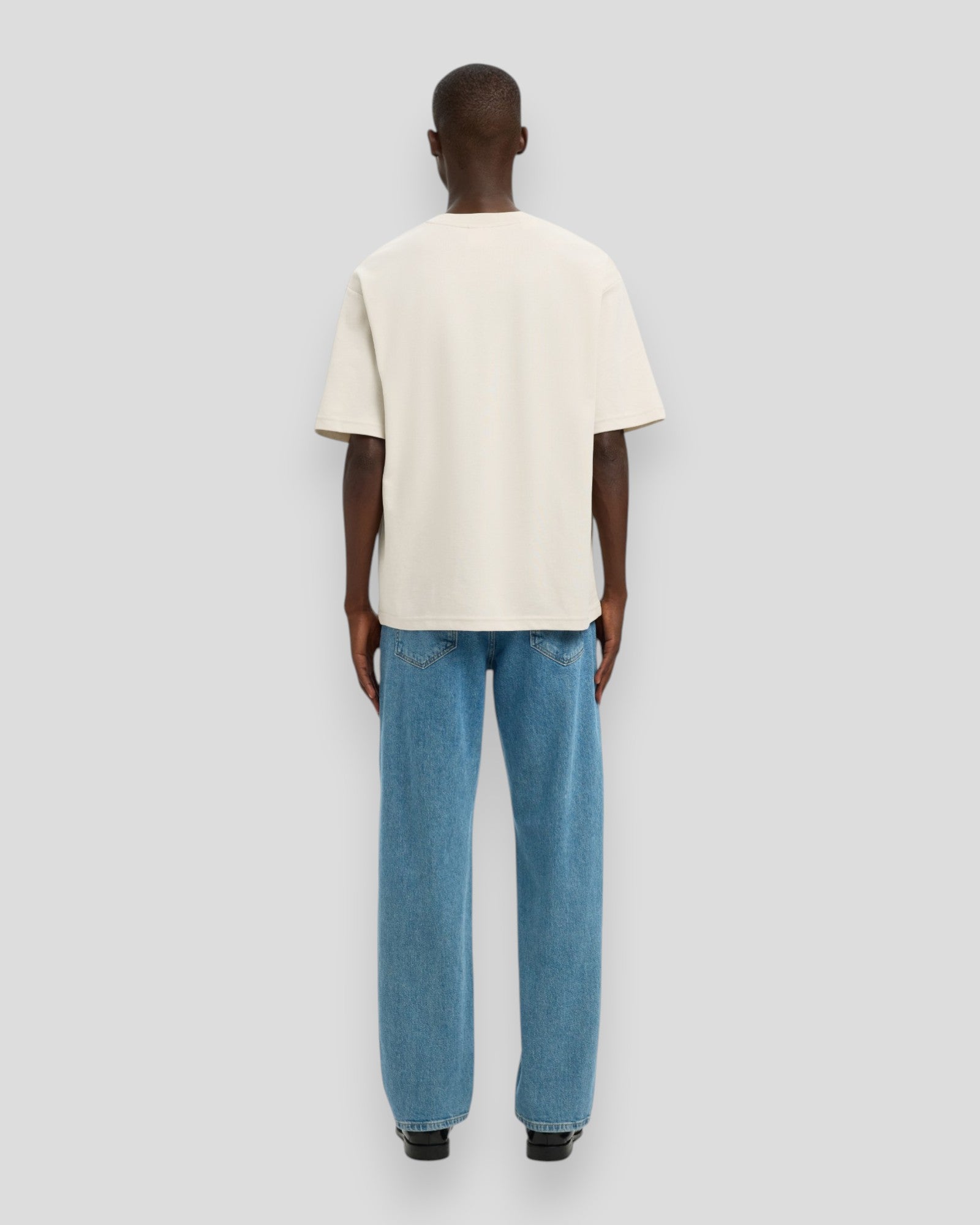 Loose Oscar SS O-Neck Tee - Oatmeal