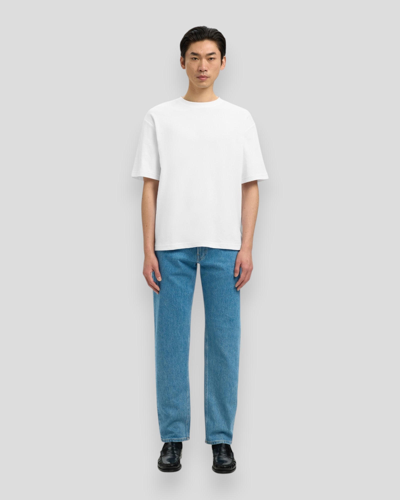 Loose Oscar SS O-Neck Tee - Bright White