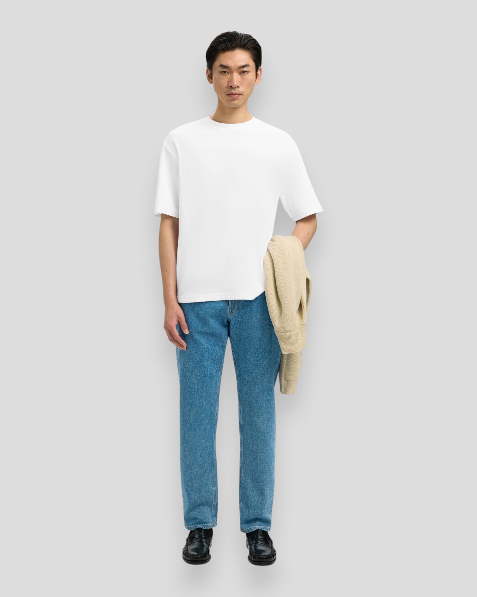 Loose Oscar SS O-Neck Tee - Bright White