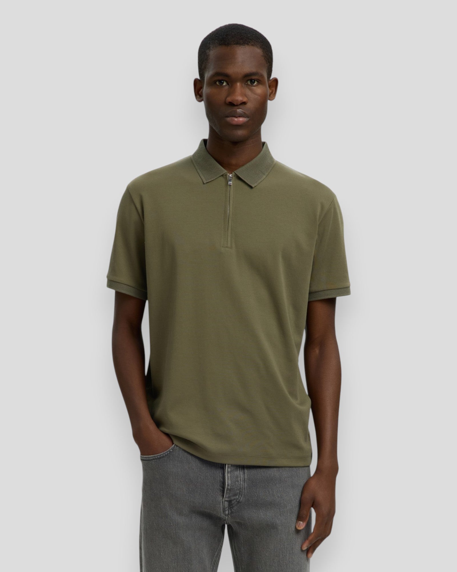 Fave Zip SS Polo - Kalamata
