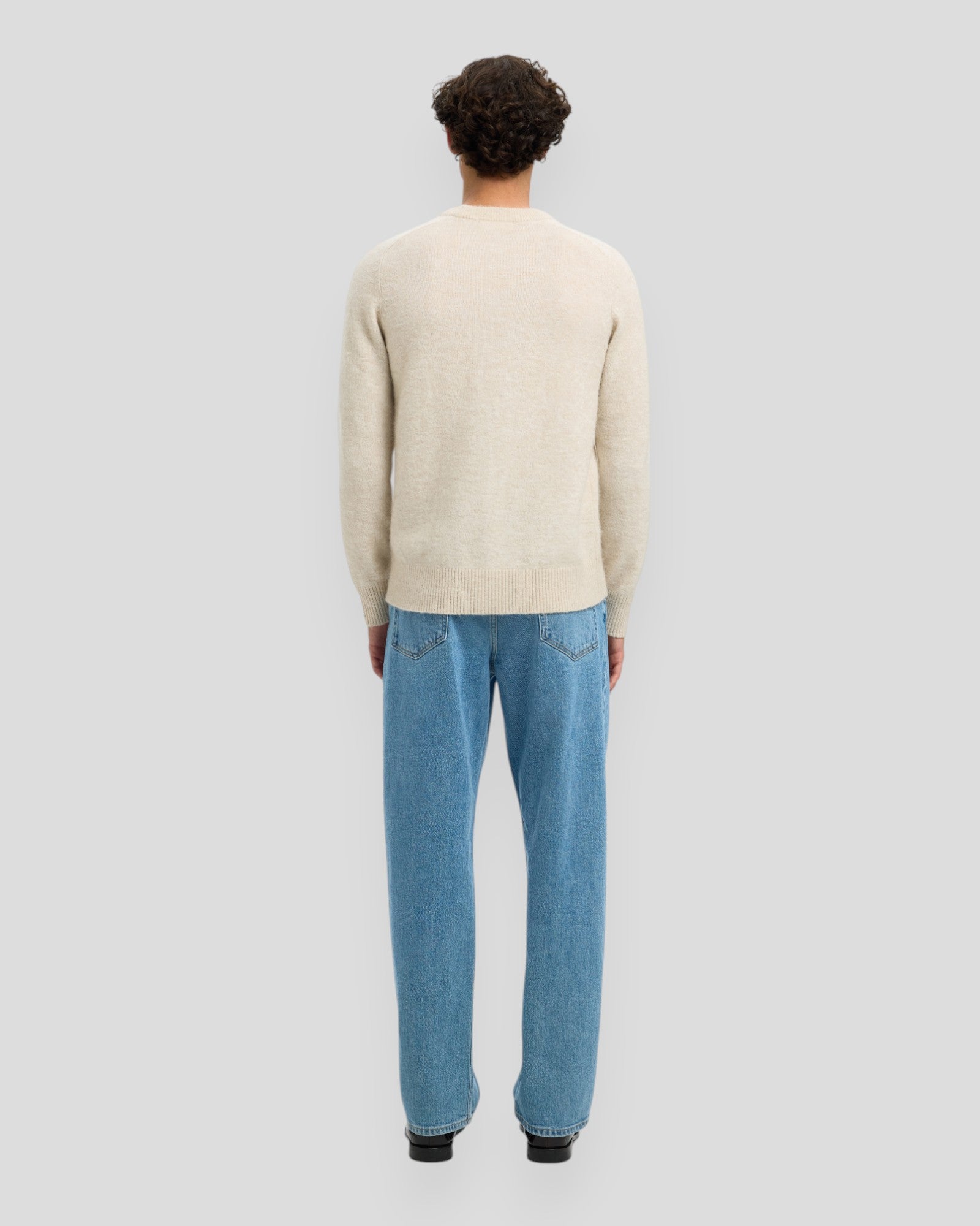 Rai LS Knit Crew Neck - Oatmeal Melange