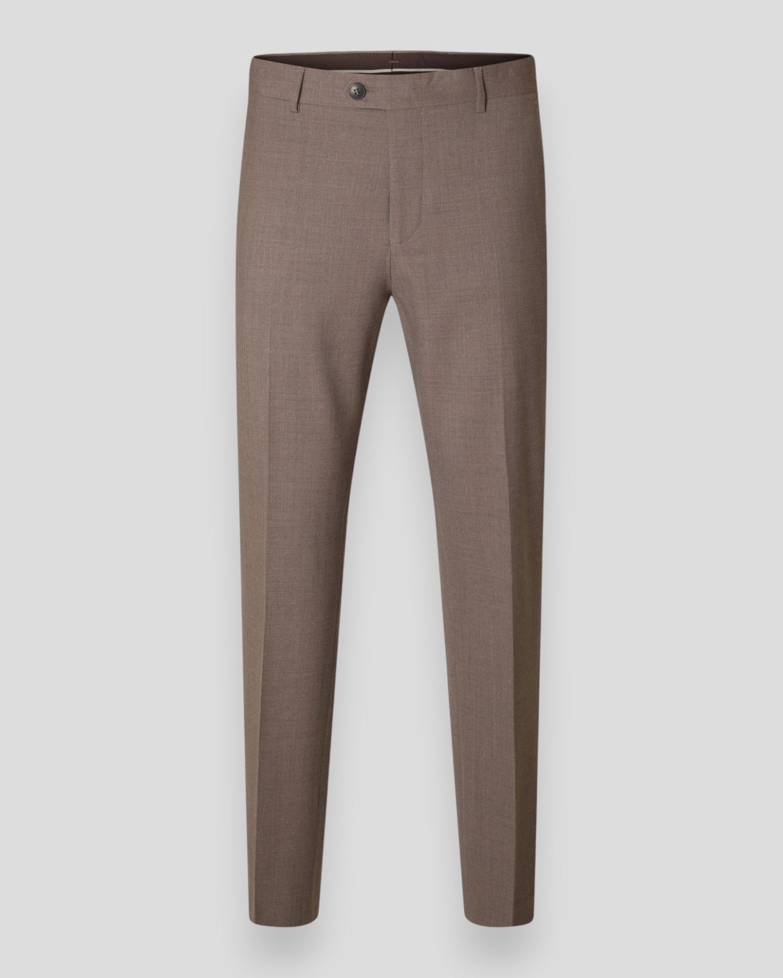 Slim-Theo Wool Blend Trousers Flex - Morel Detail/Melange