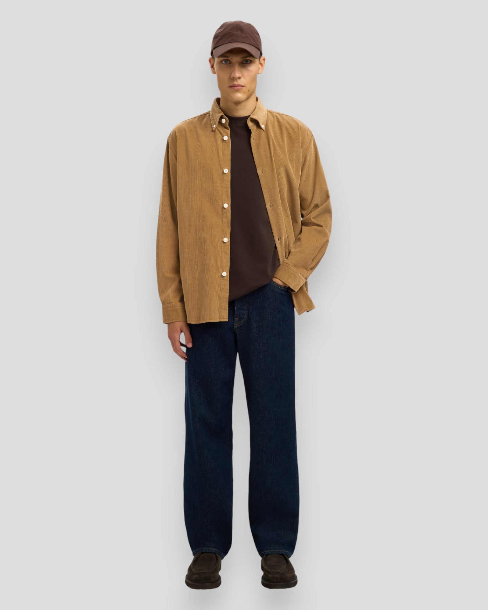 Regular Danni Cord BD LS Shirt - Kelp