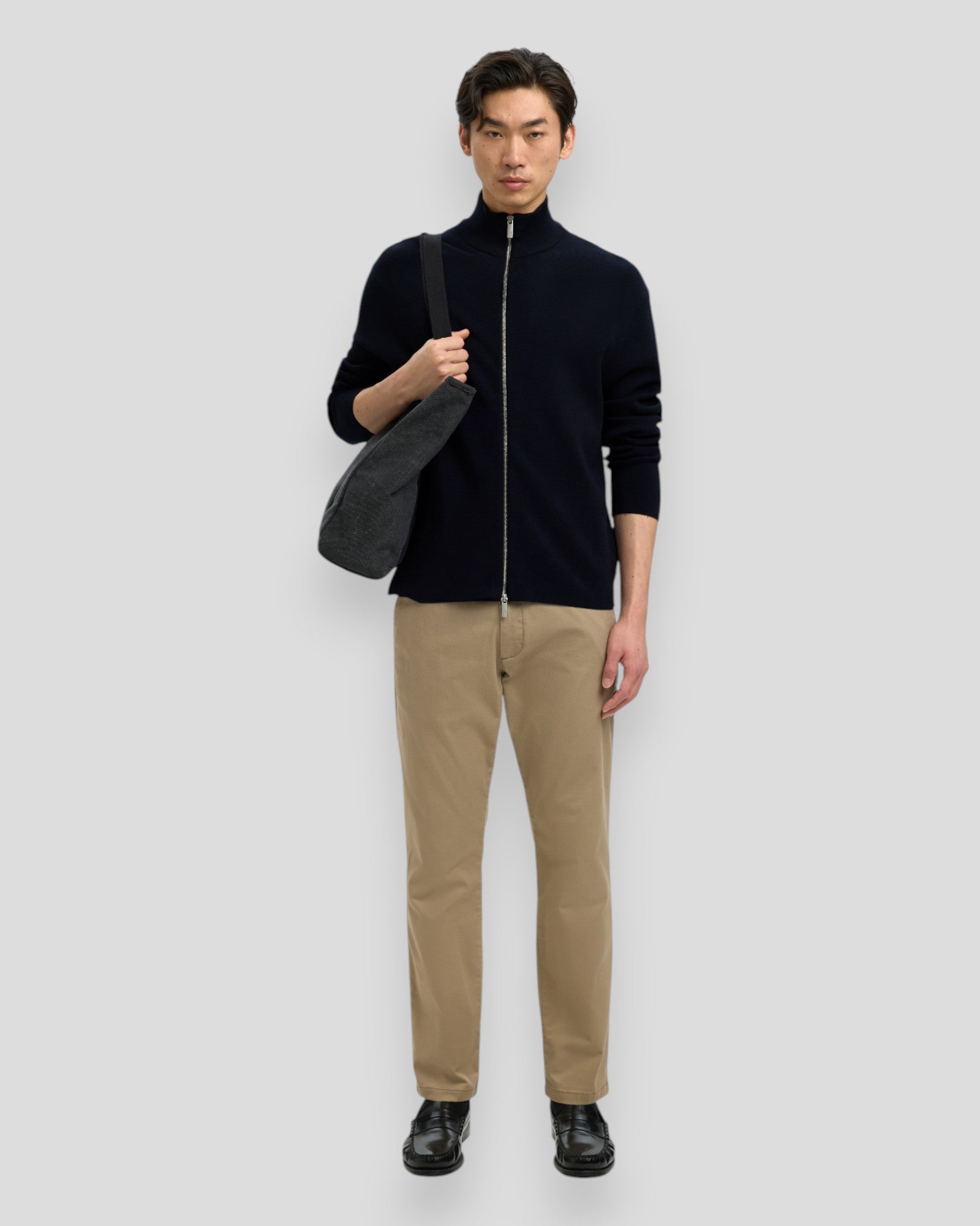 Teller FN Relaxed Zip Cardigan - Sky Captain