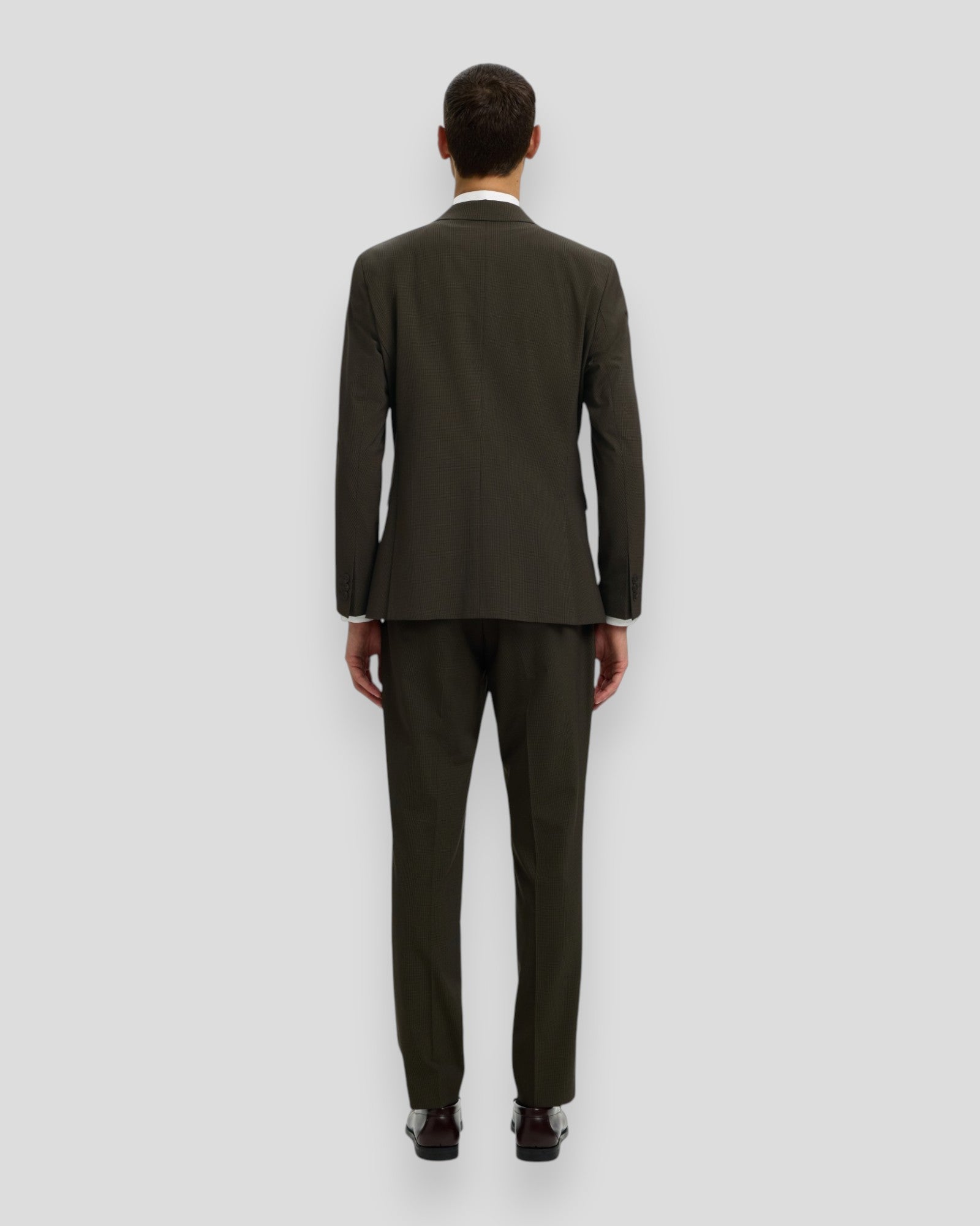 Slim-Liam Mini Hounds Blazer Flex - Dark Brown Melange Pattern