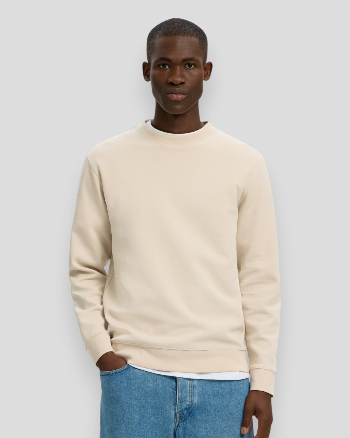 Tom Soft Crew Neck Sweat - Oatmeal