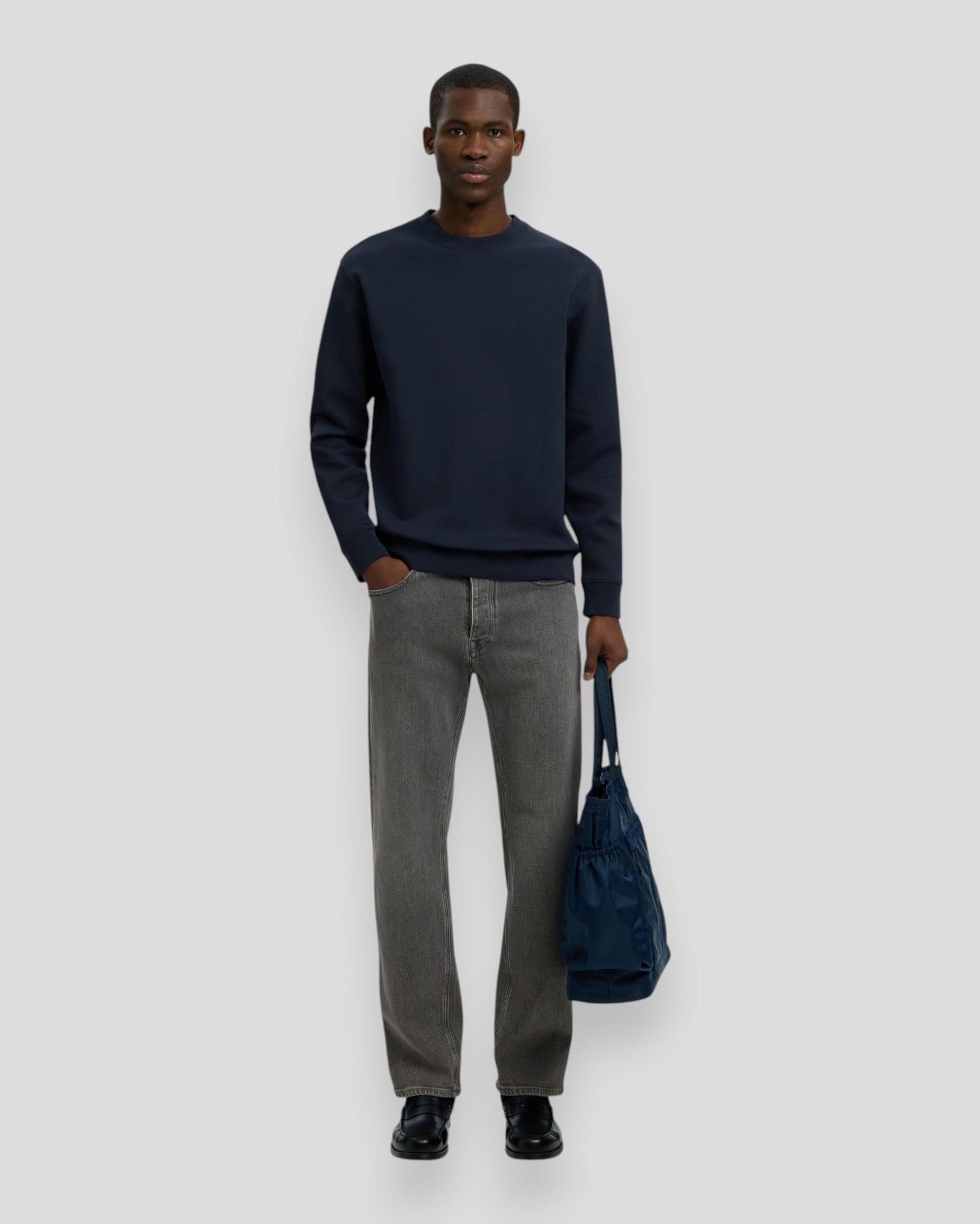 Tom Soft Crew Neck Sweat - Sky Captain