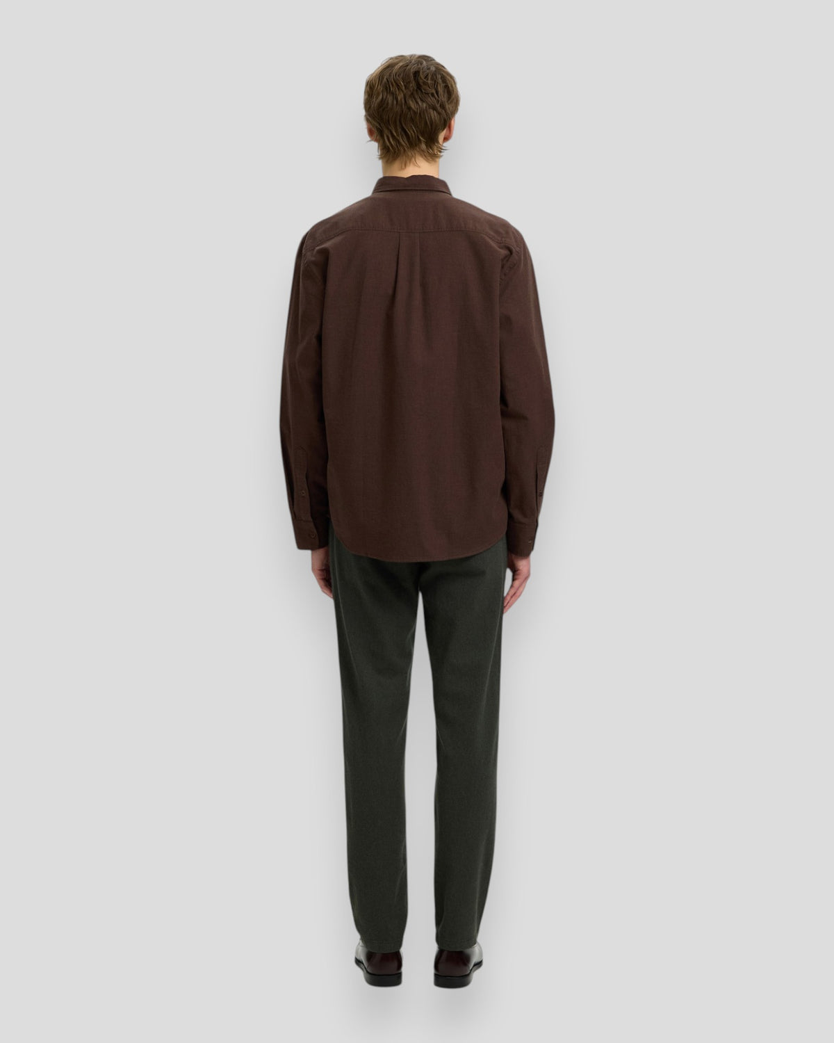 Cole-Jay Regular Melange LS Shirt - Delicioso Melange