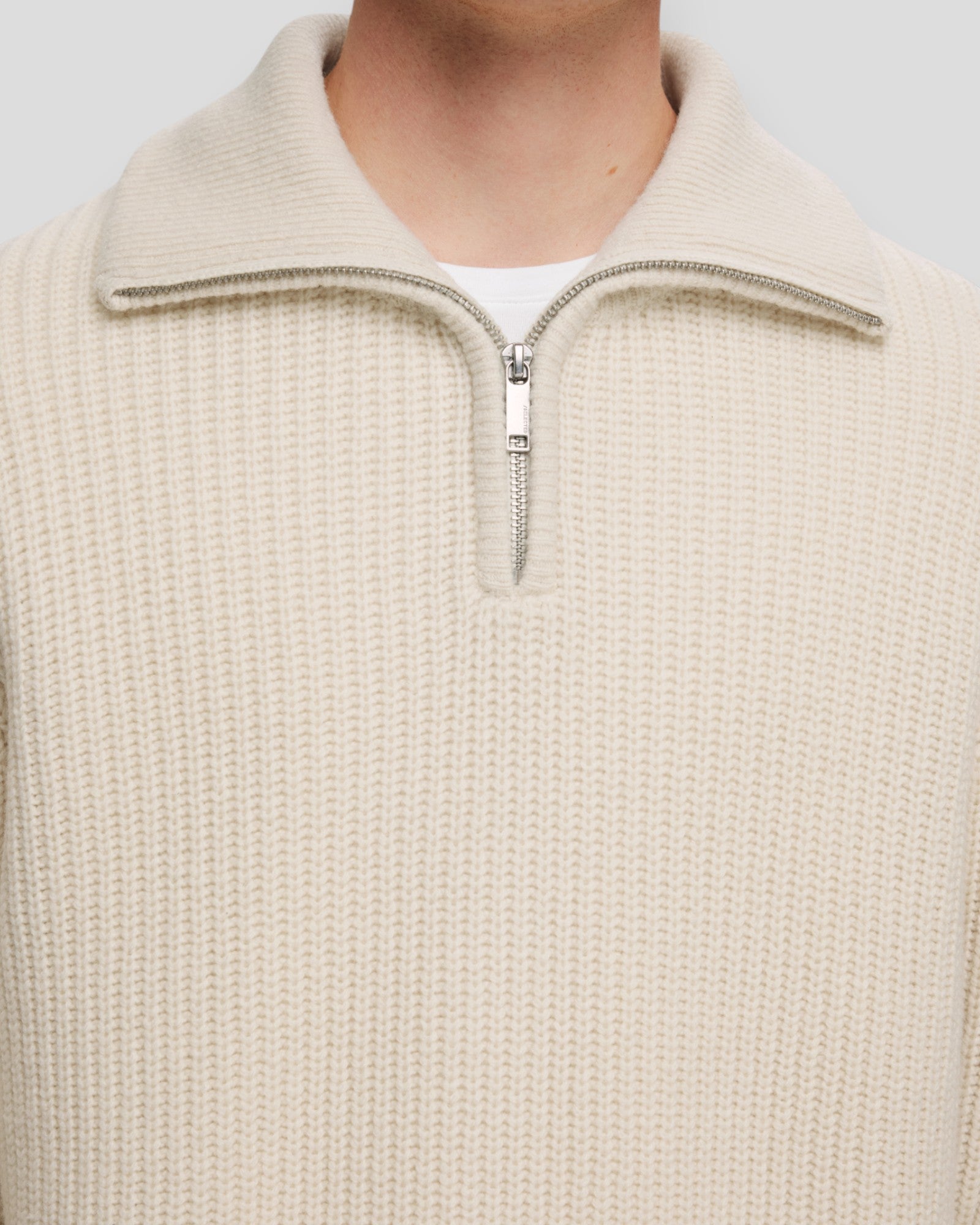 Land LS Knit Half Zip - Tofu