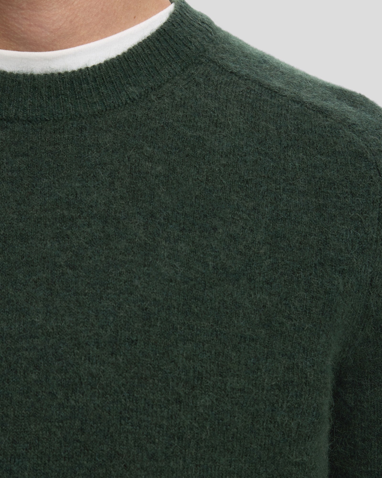 Rai LS Knit Crew Neck - Deep Forest