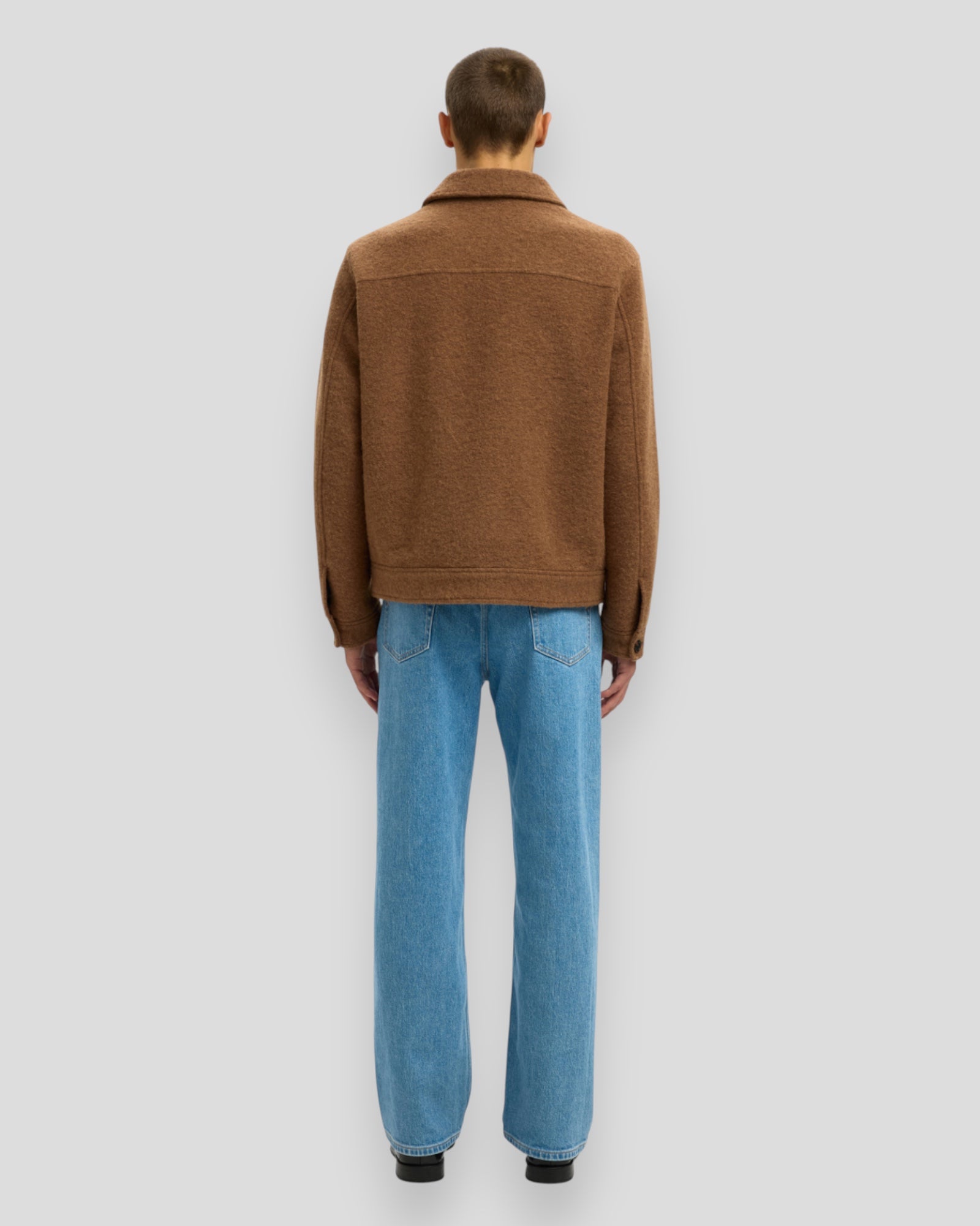 Jakob Wool Blend Jacket - Chipmunk