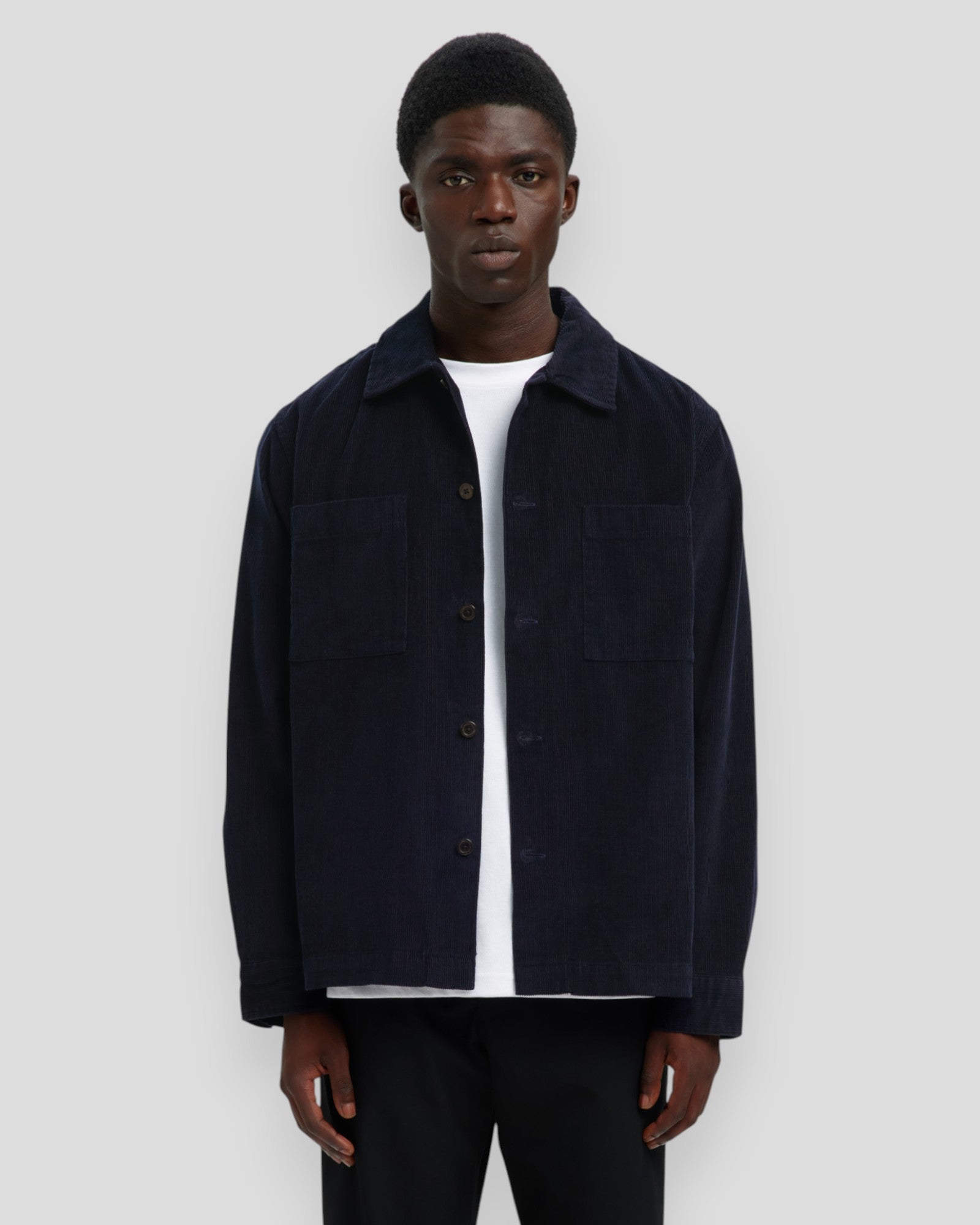 Regtate Cord Overshirt - Sky Captain