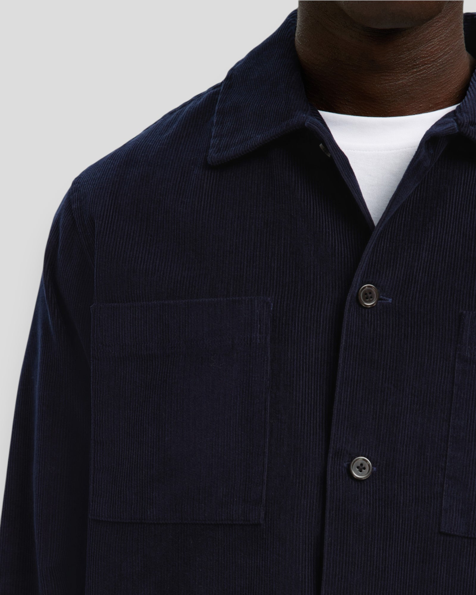 Regtate Cord Overshirt - Sky Captain