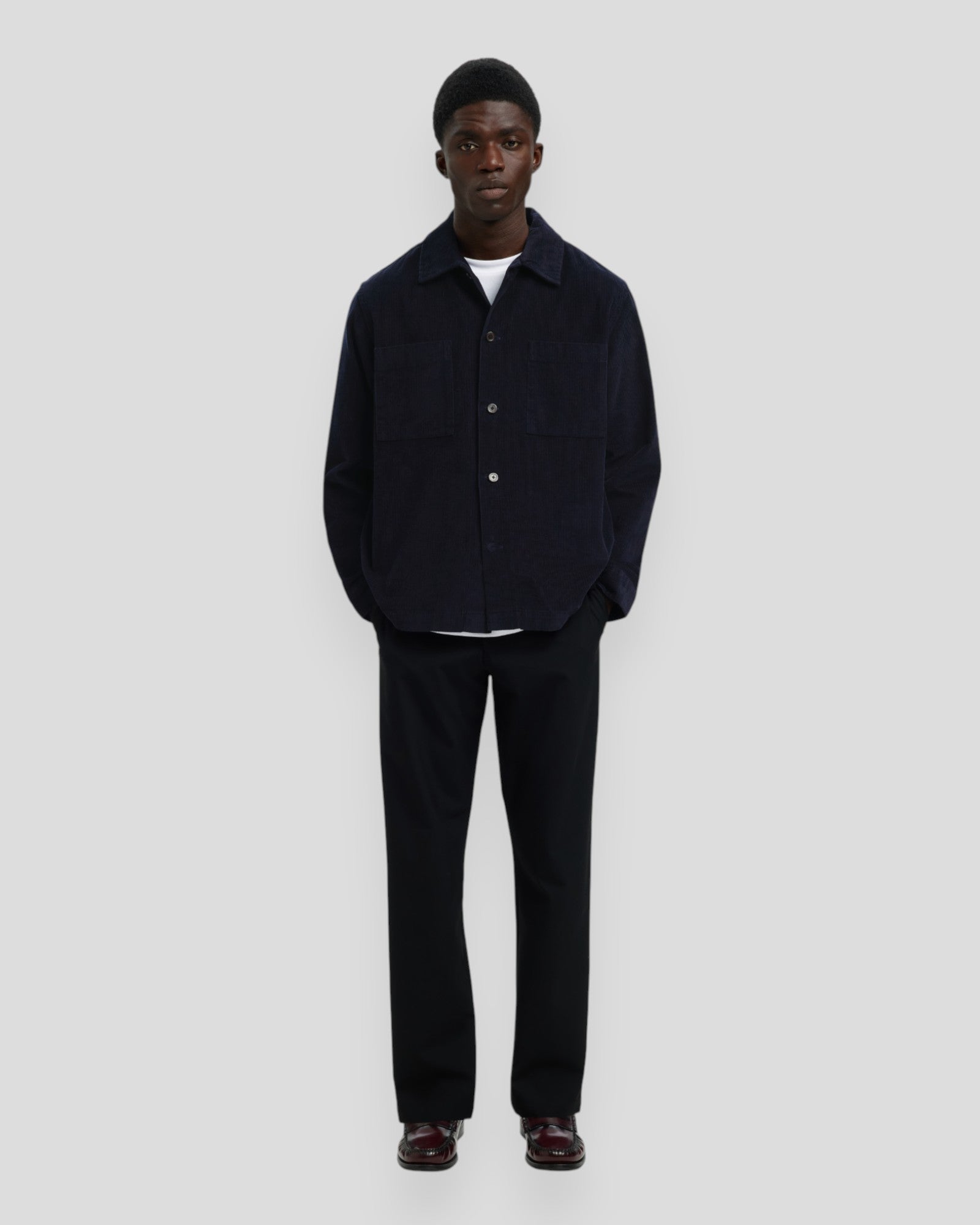 Regtate Cord Overshirt - Sky Captain