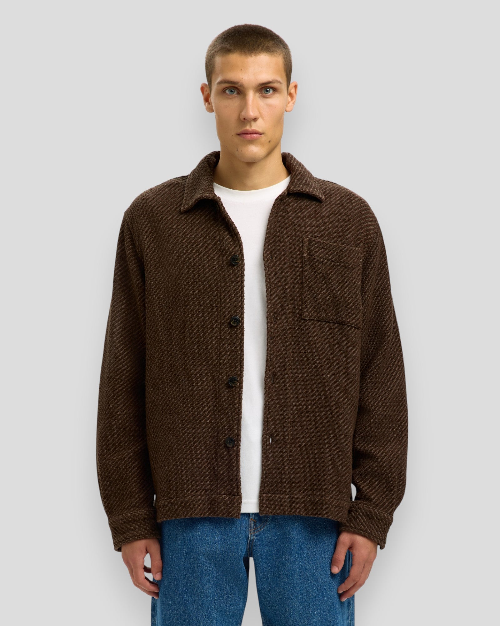 Regular Fred Structured Overshirt - Delicioso