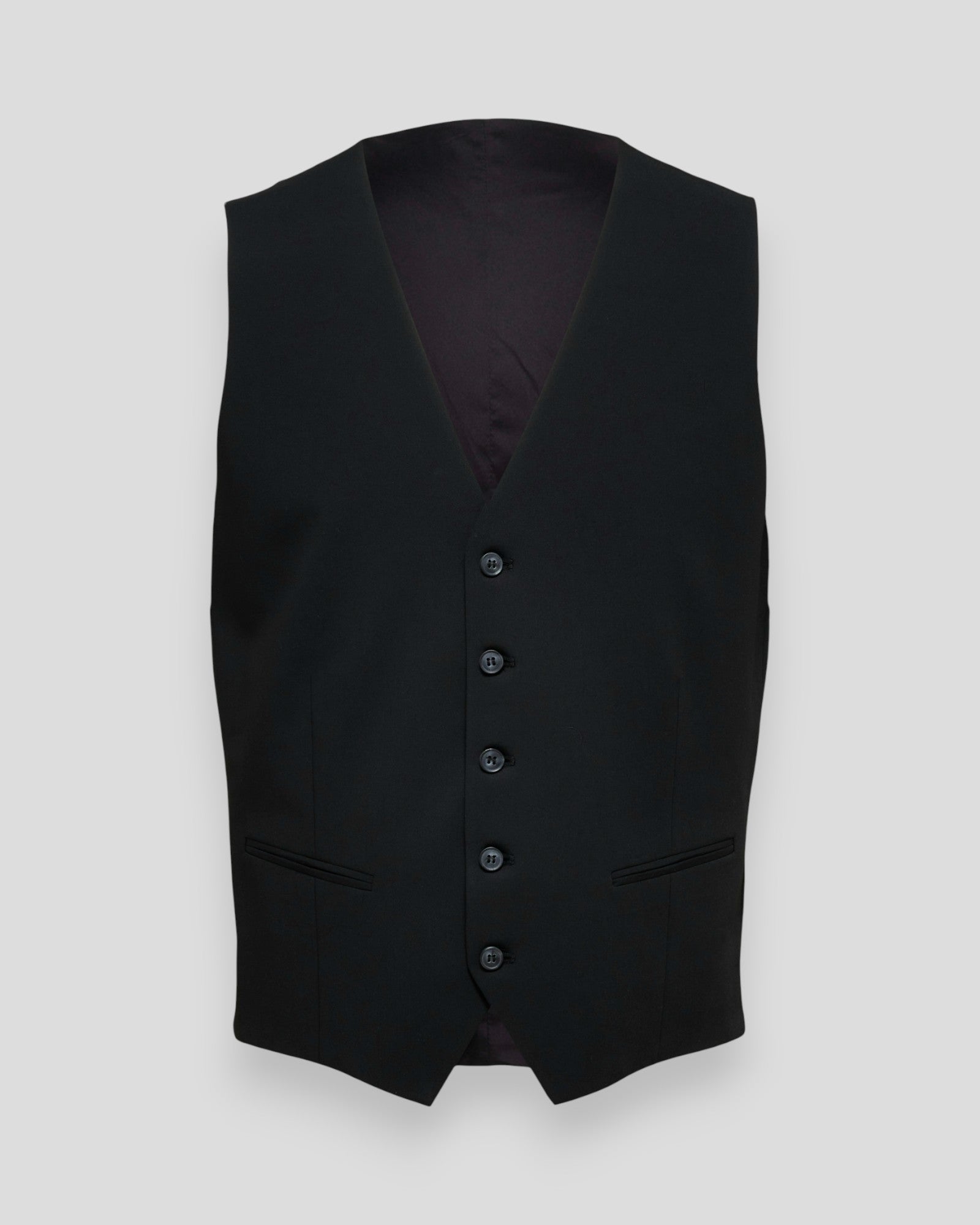 Slim Liam Waistcoat Flex - Black