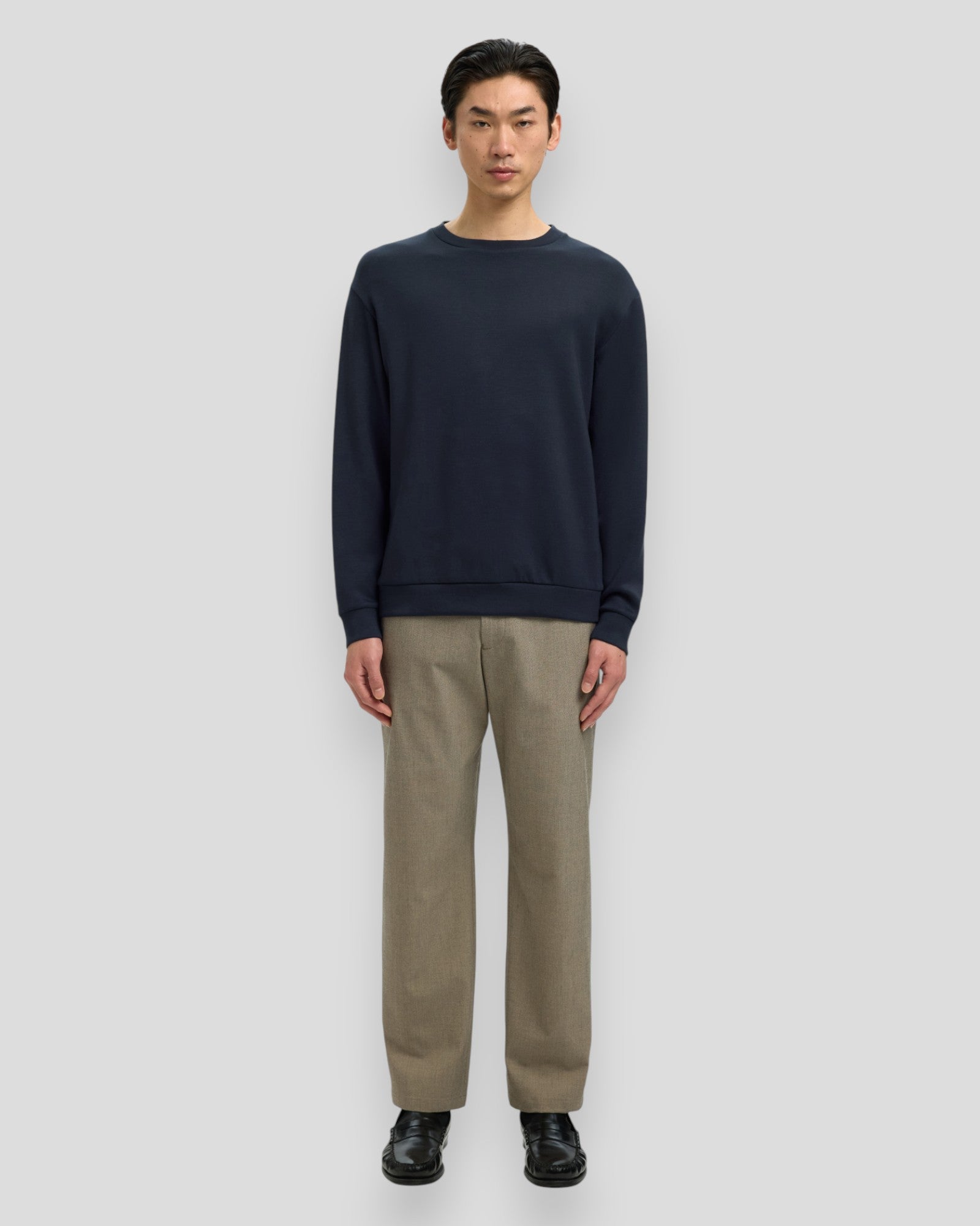 Emanuel Soft Crew Neck Sweat - Sky Captain