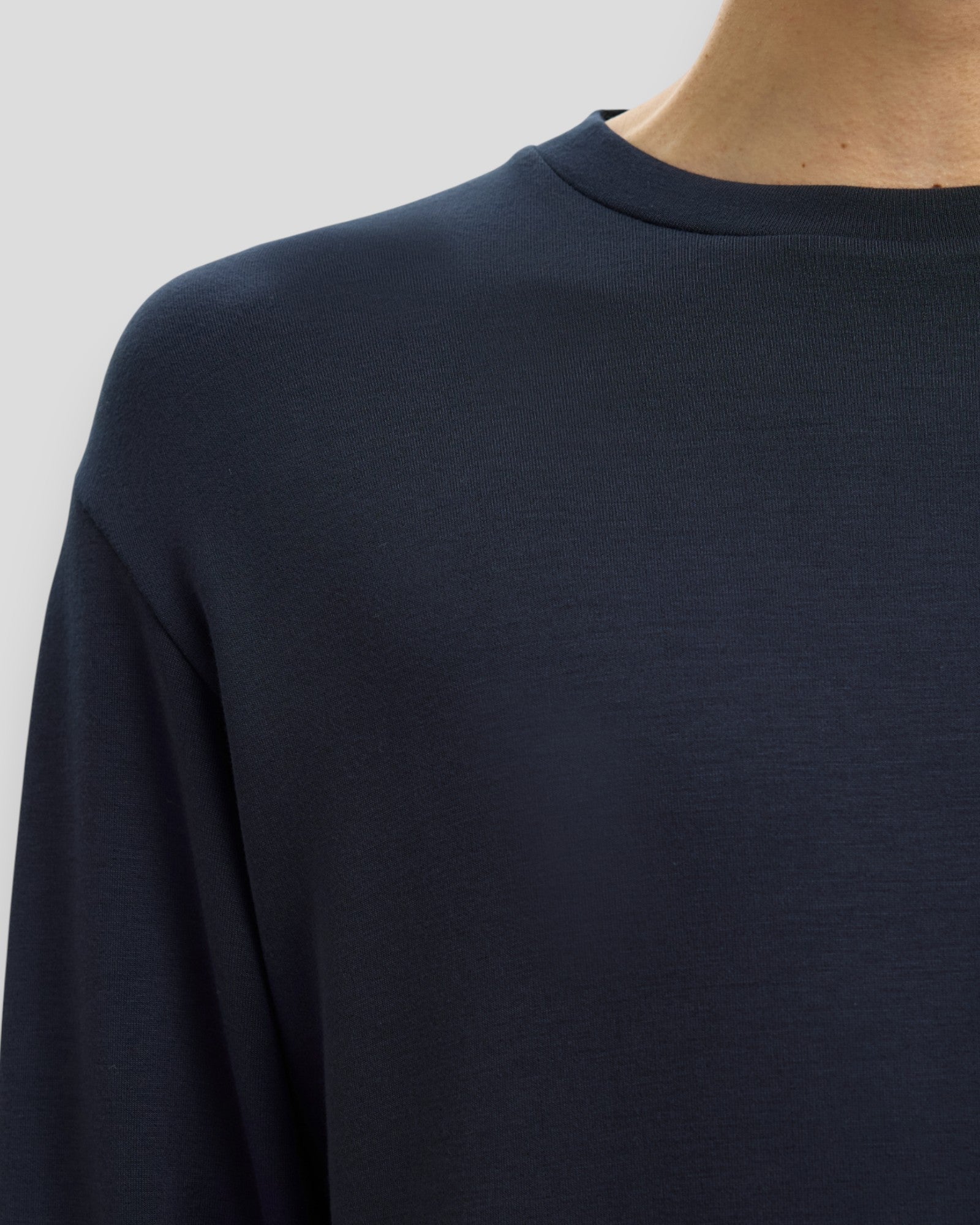 Emanuel Soft Crew Neck Sweat - Sky Captain