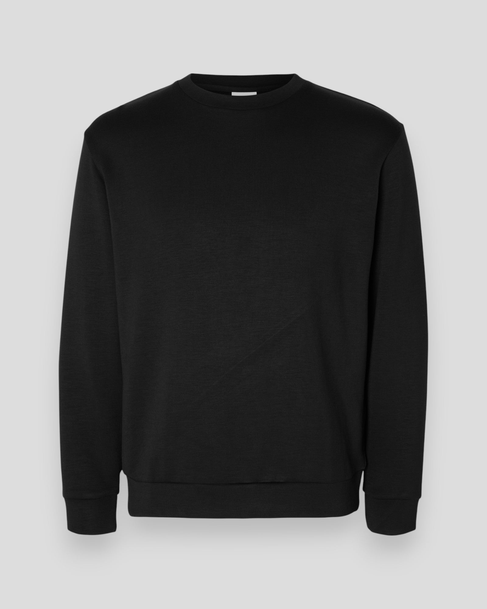 Emanuel Soft Crew Neck Sweat - Black