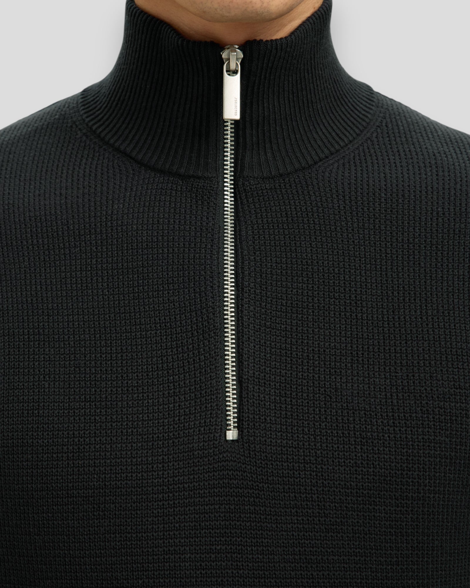 Dane Kint Structure Half Zip - Black