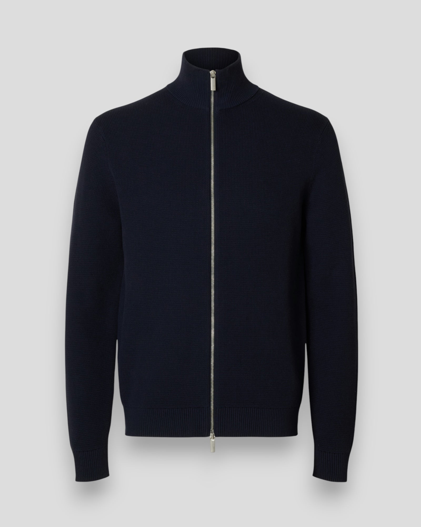 Dane Knit Structure Full Zip - Sky Captain