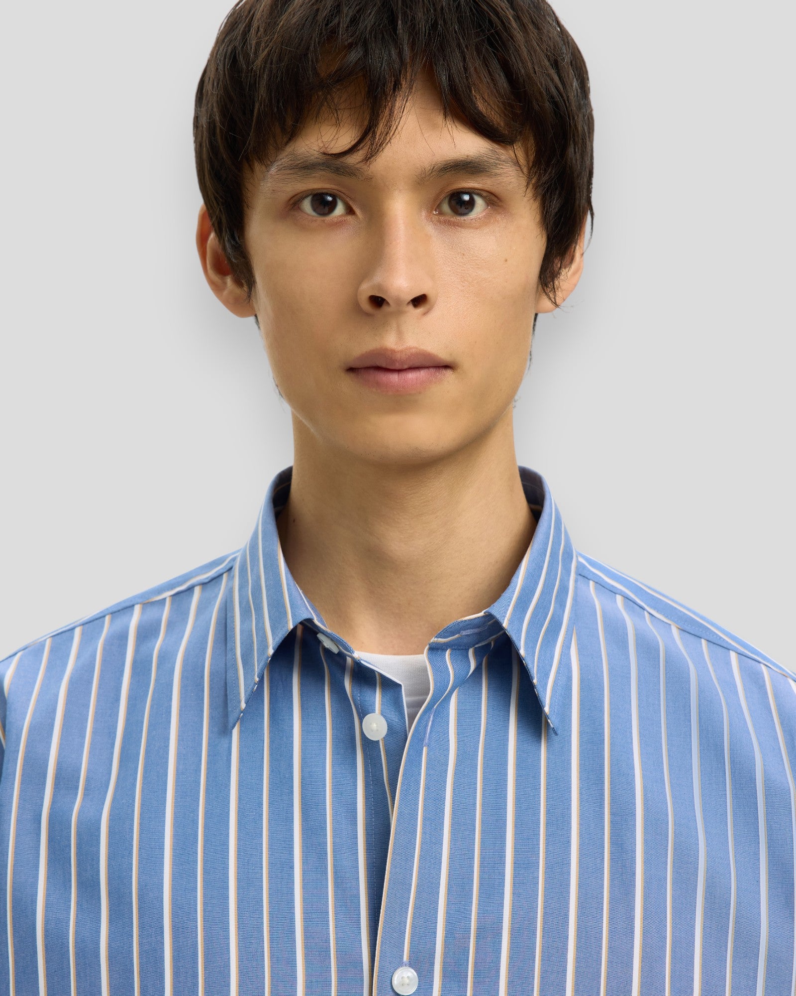 Ben Stripe Shirt - Medieval Blue Stripes