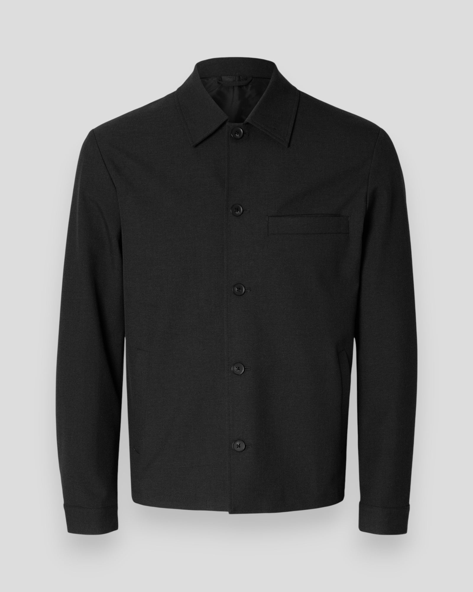 Regular Robert Overshirt - Black