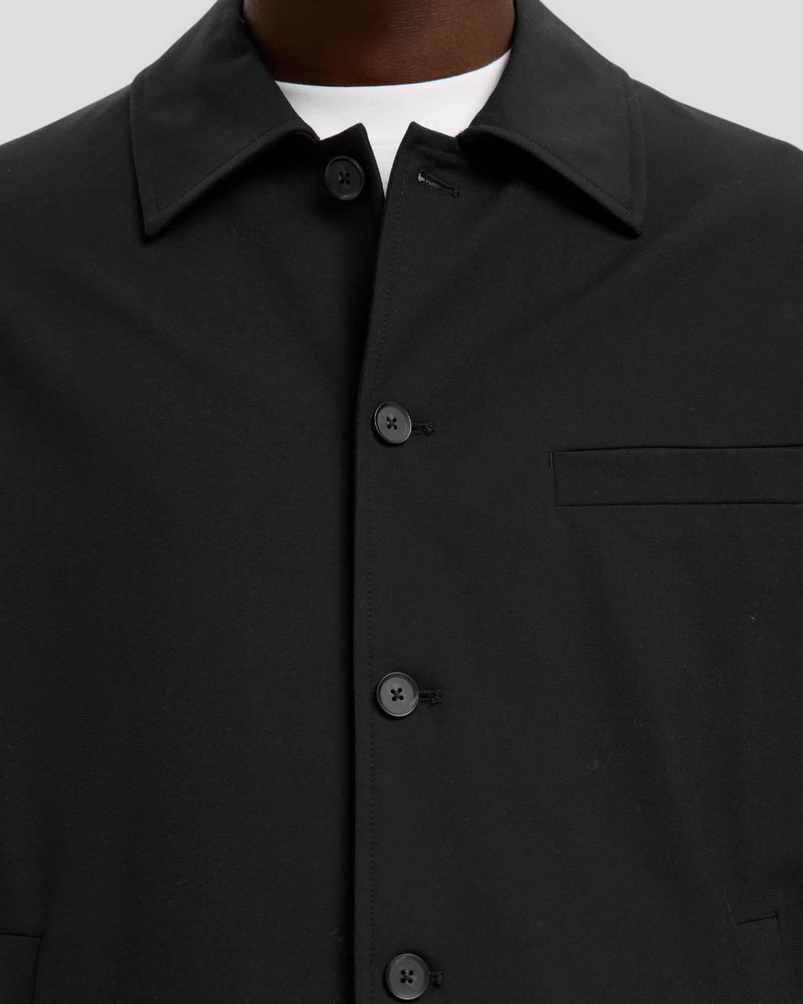 Regular Robert Overshirt - Black