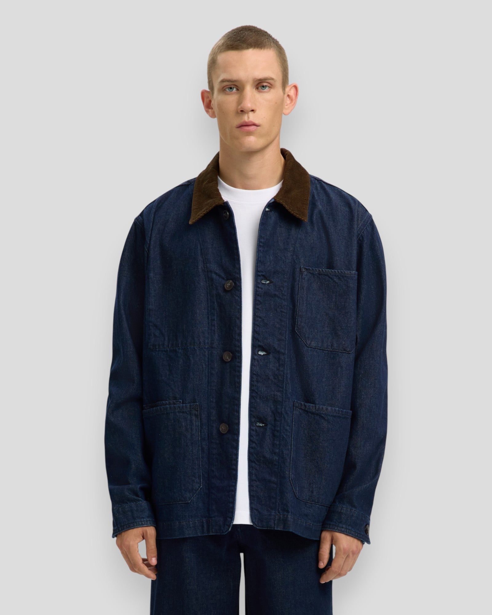 Regular-Landon Rinse 612 Denim Jacket - Dark Blue Denim