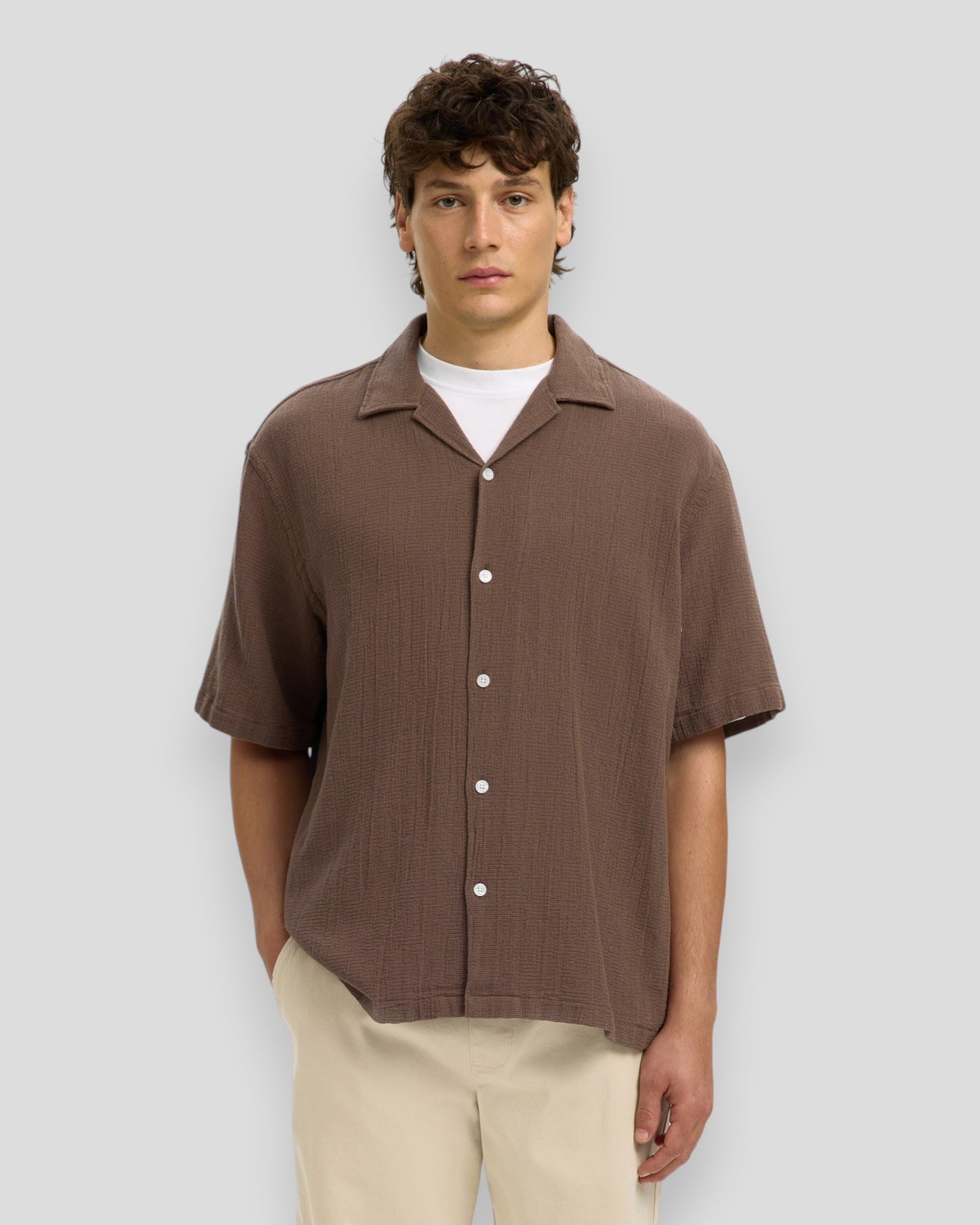 Relax Cal SS Shirt Resort - Chocolate Chip