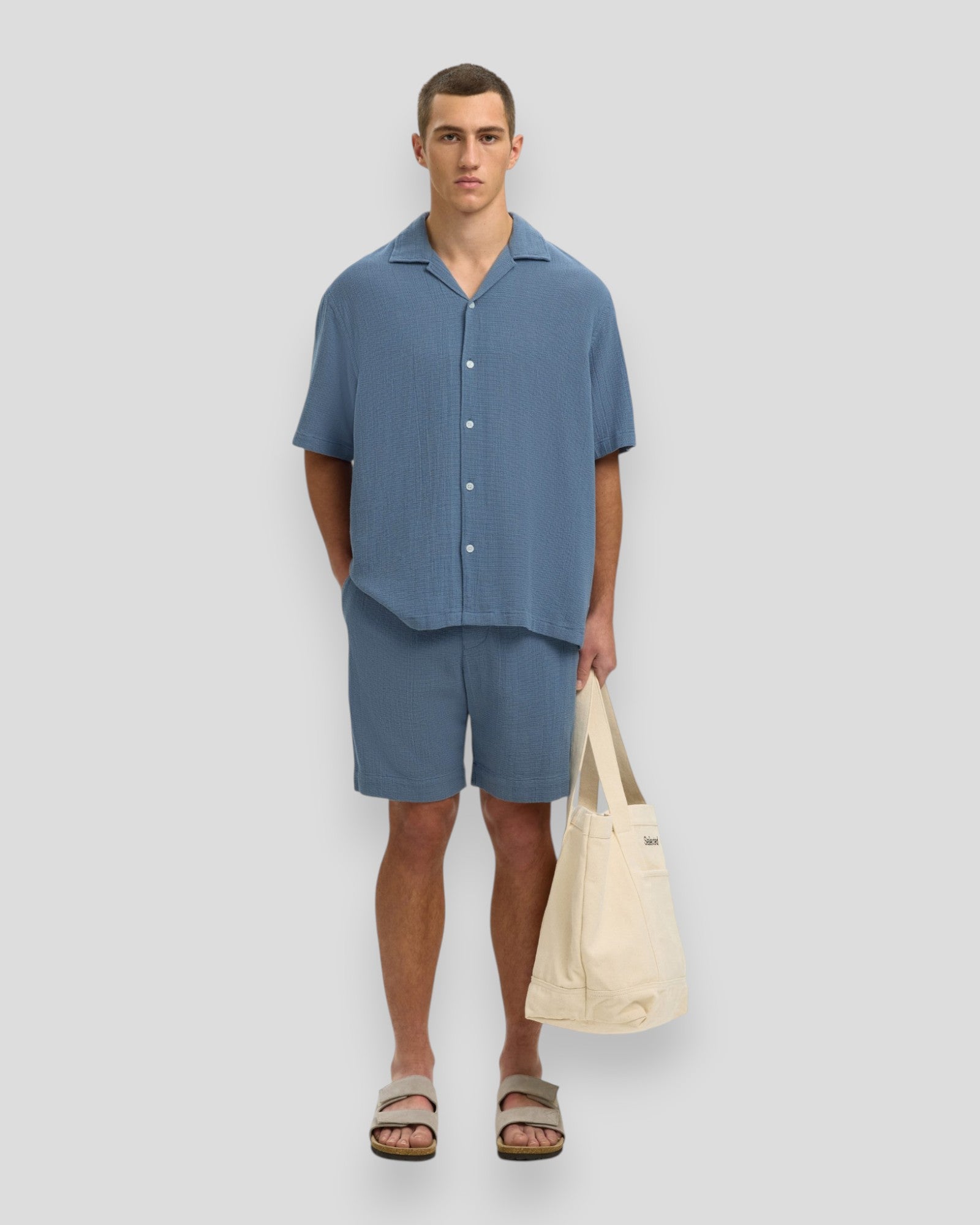 Relax Cal SS Shirt Resort - Blue Mirage