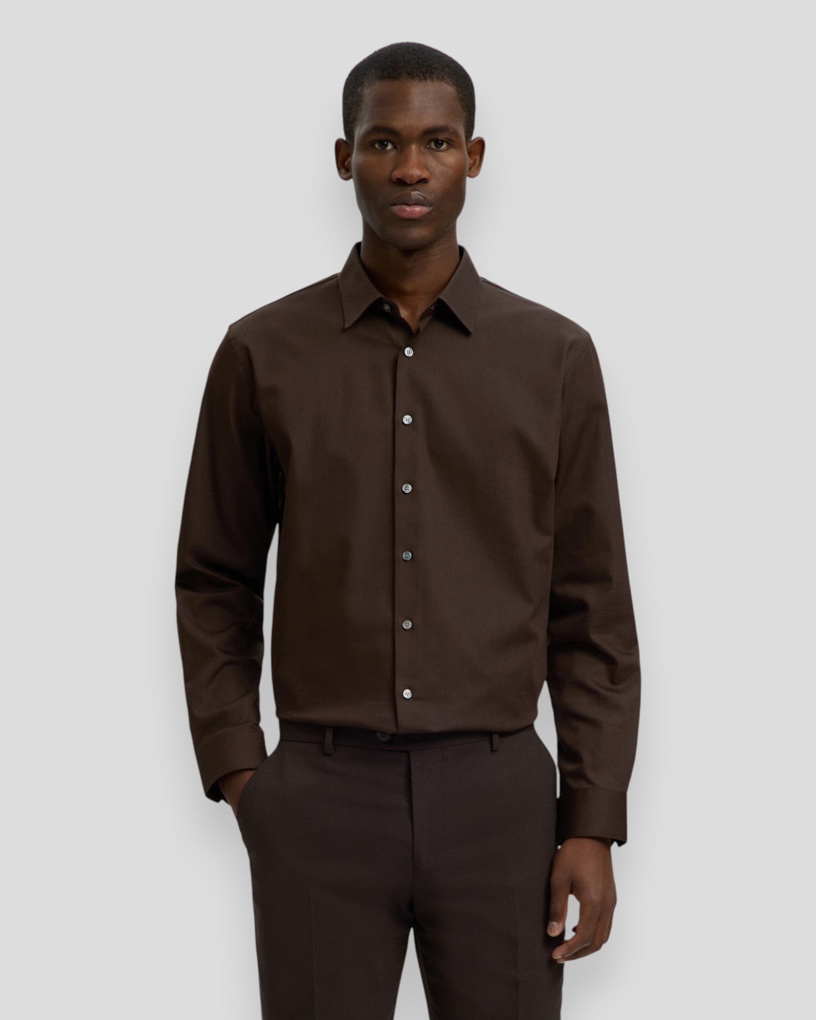 Filip-Performance Slim Shirt LS - Delicioso