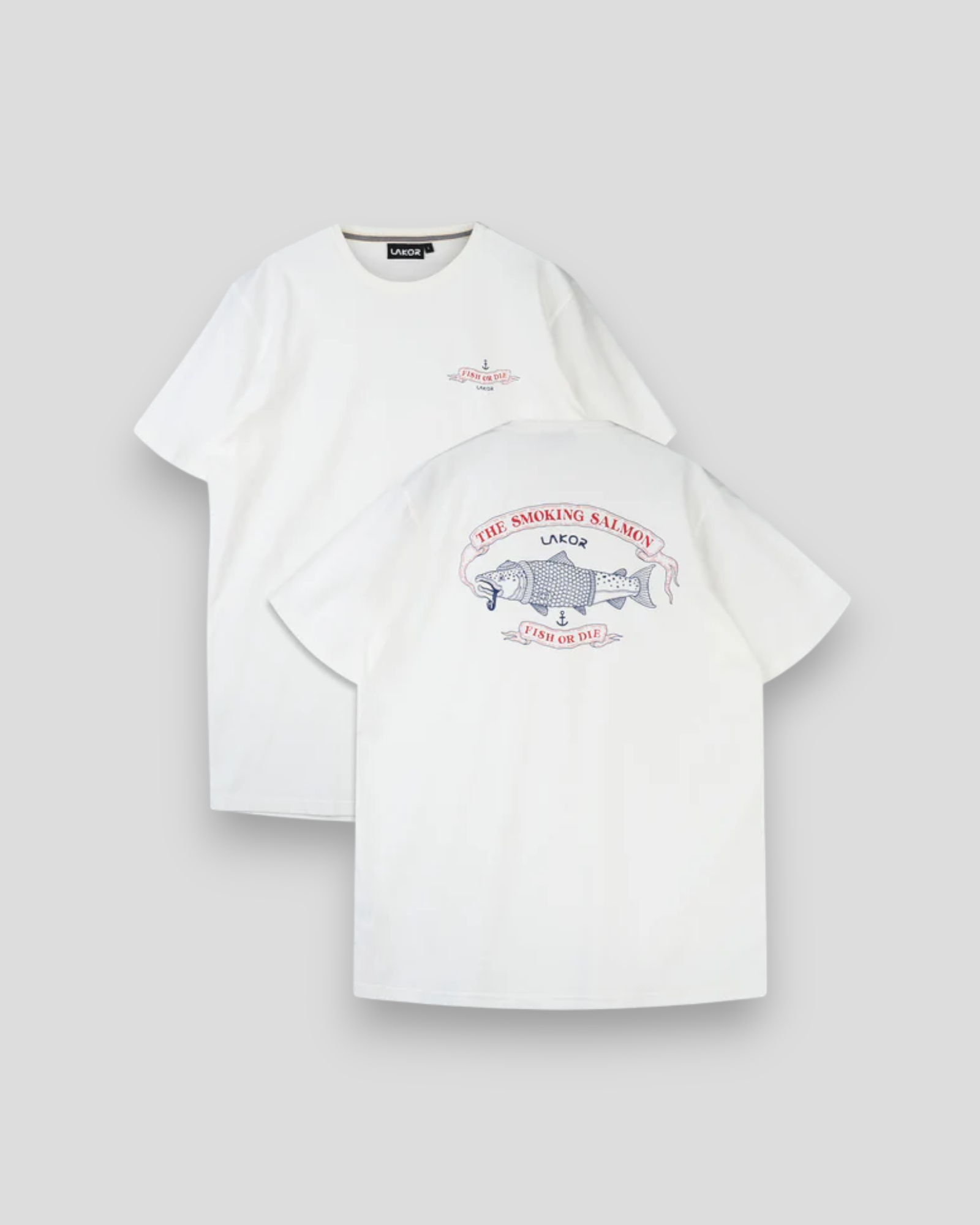 The Smoking Salmon T-Shirt - Star White