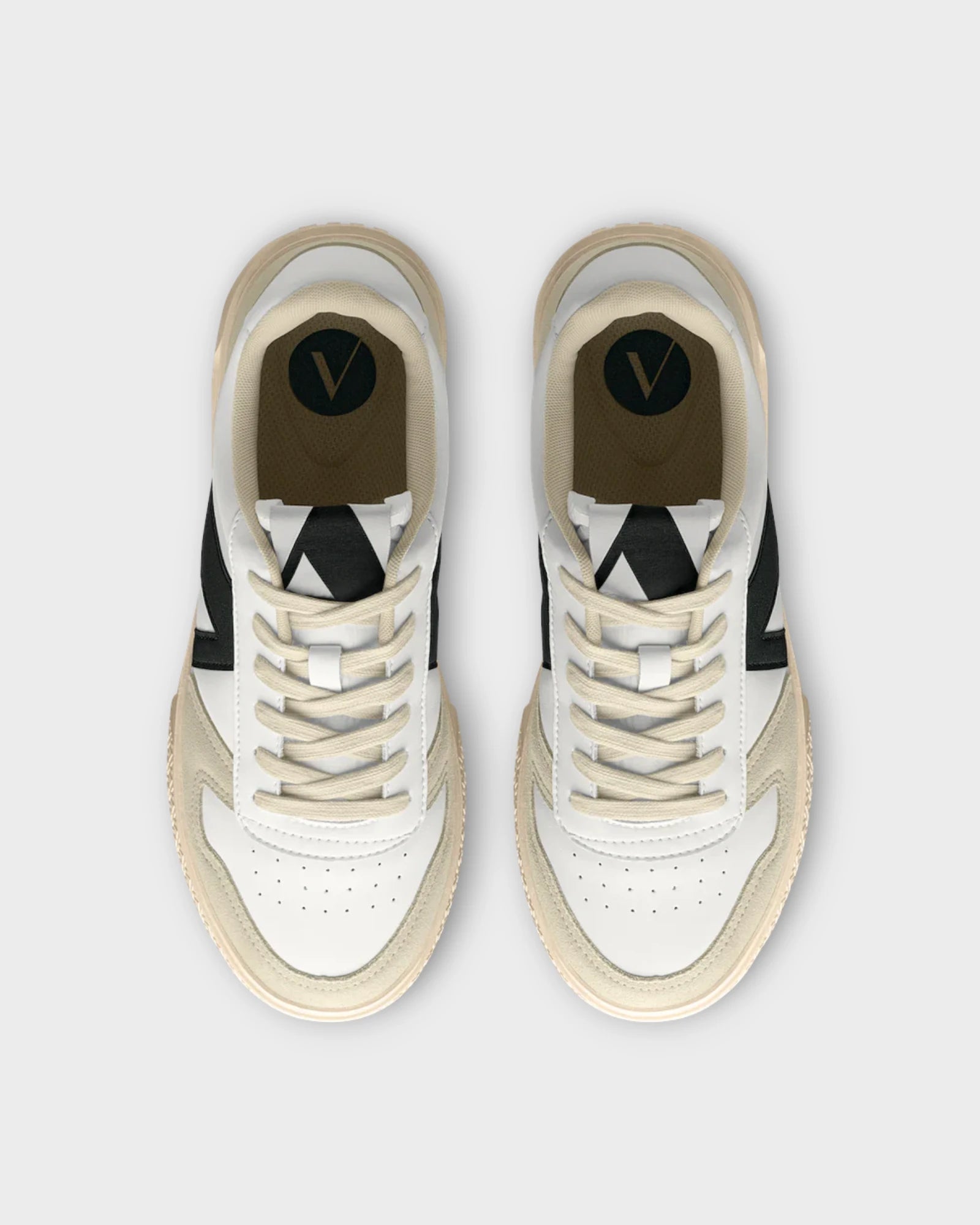 Uncover White Black Men - Hvide Arkk Copenhagen Sneakers til Mænd. Her set oppfra.