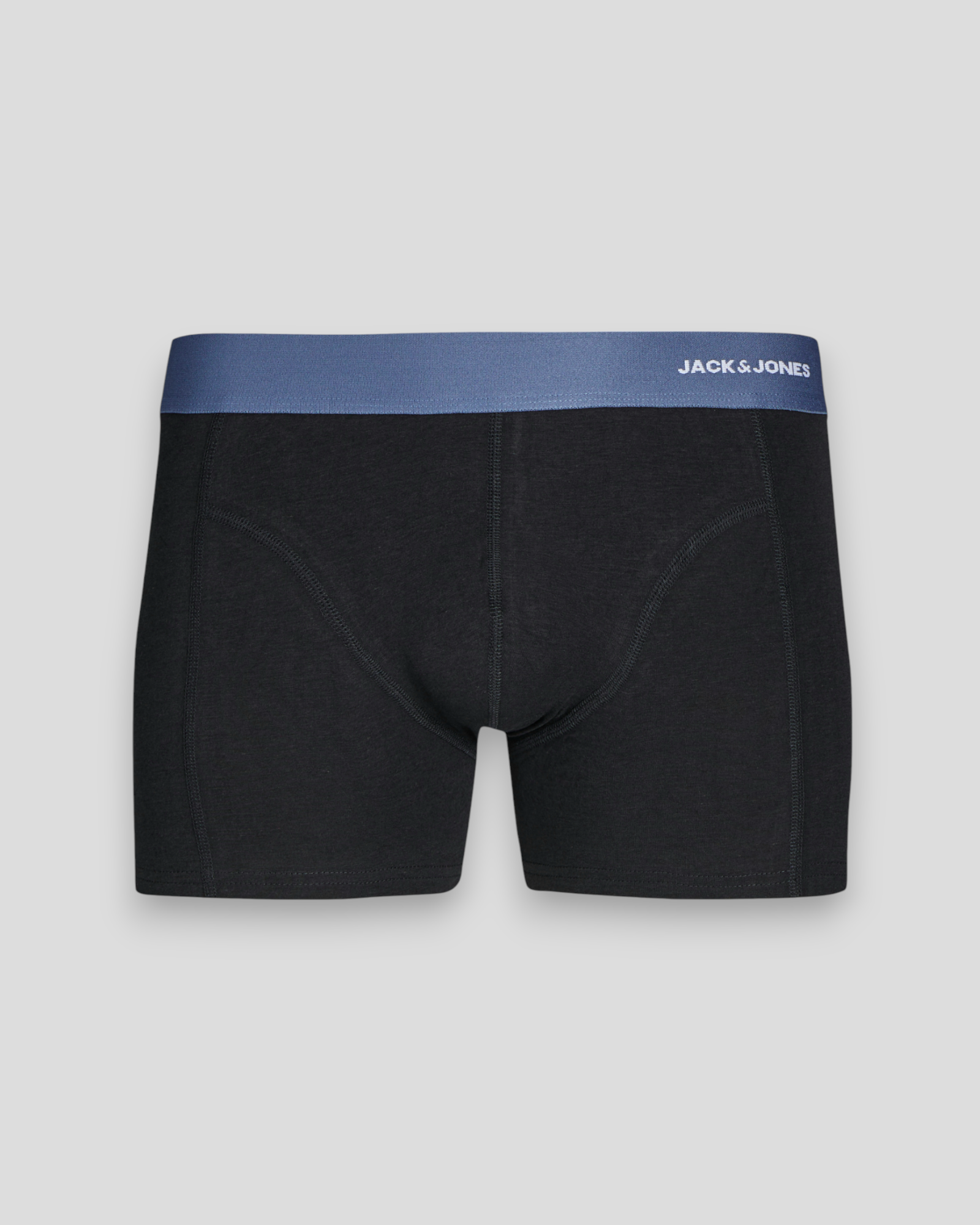 JACK & JONES bambus trunks i 3-pak – Bering Sea farve, svedtransporterende og fleksible boxershorts i blødt bambusmateriale.