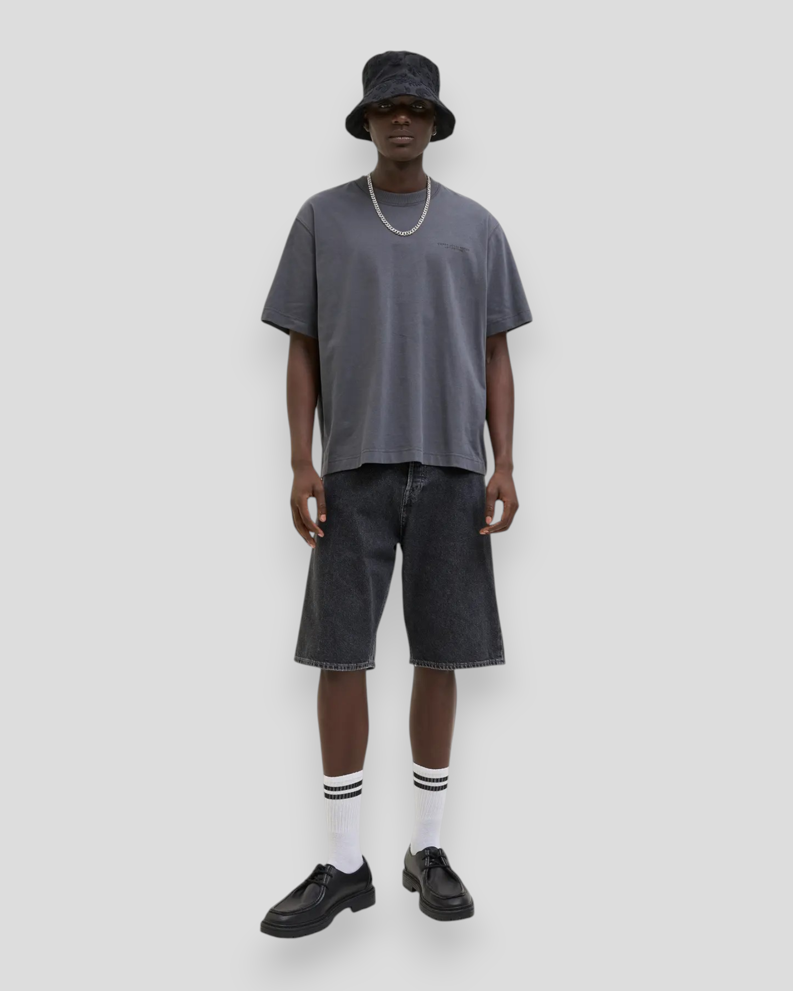 Ron Original Shorts SQ 730 - Black Denim