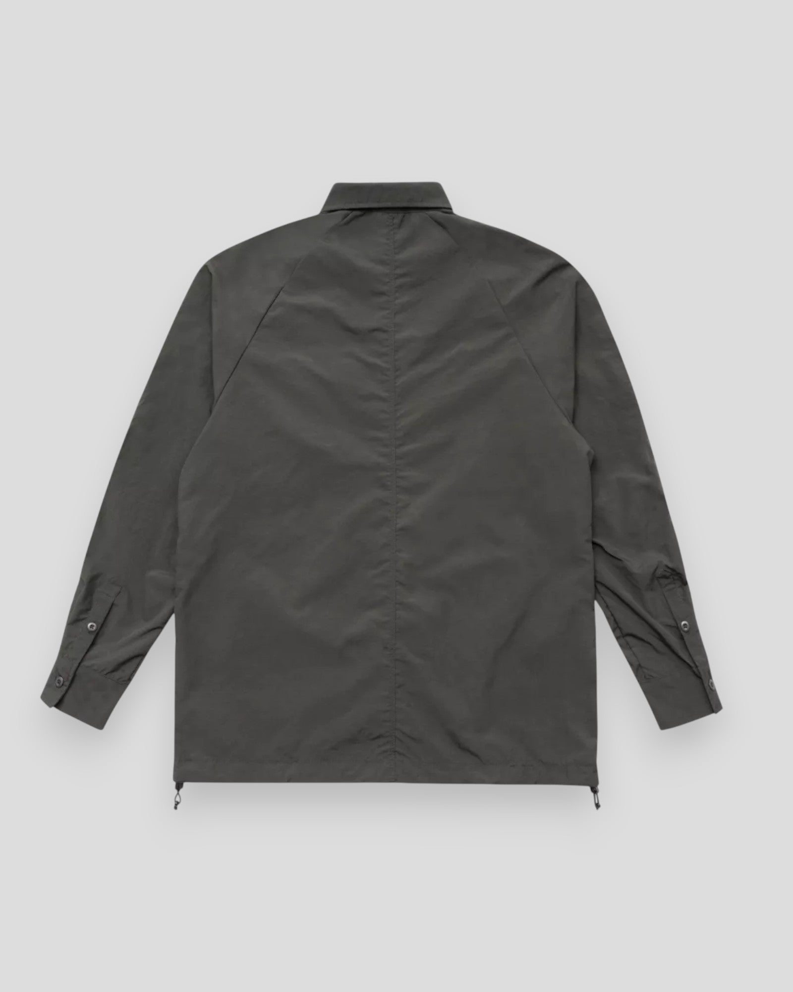 Craw Long Sleeve Zipper Tech Shirt - Grey