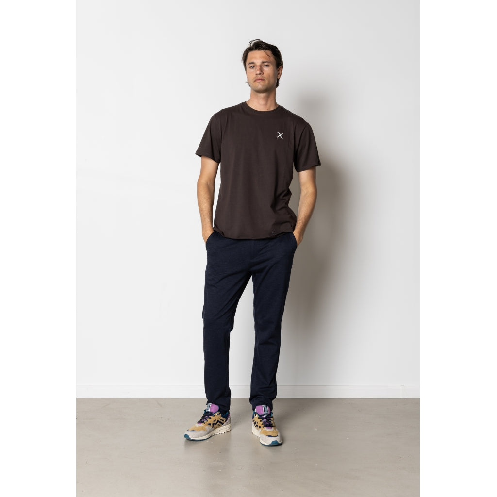 Cross Logo Organic Tee - Dark Brown