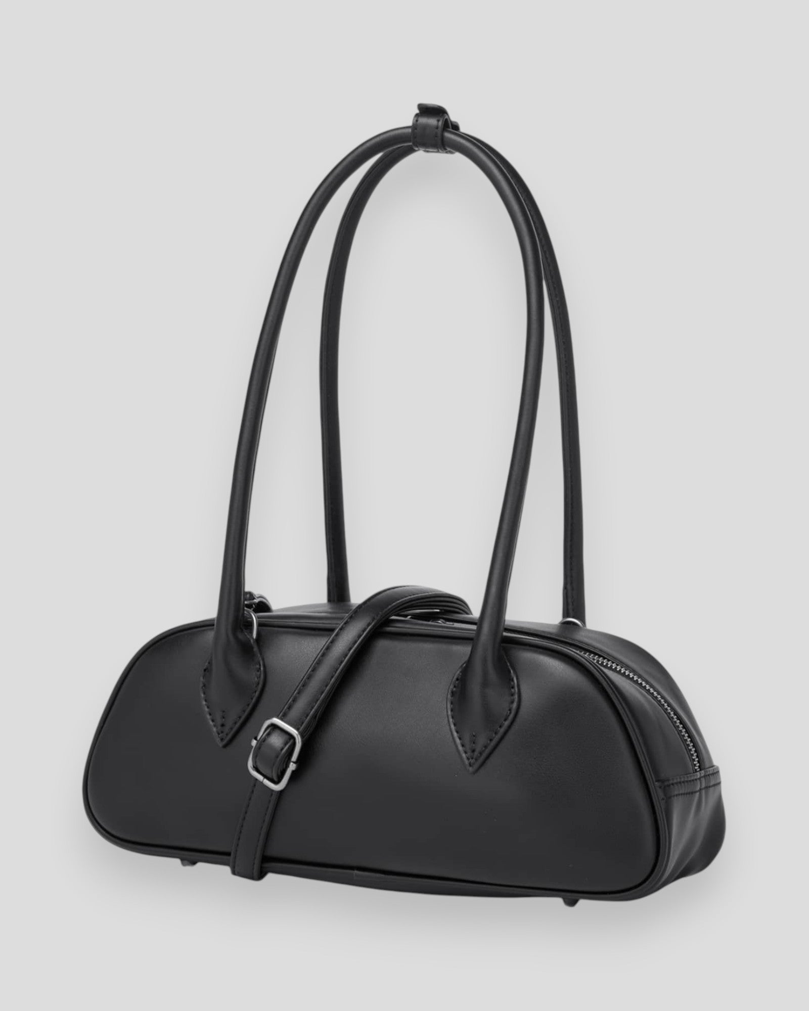 Black Noella Iris women's bag with sleek design, featuring a compact shape and stylish handles, perfect for everyday use.